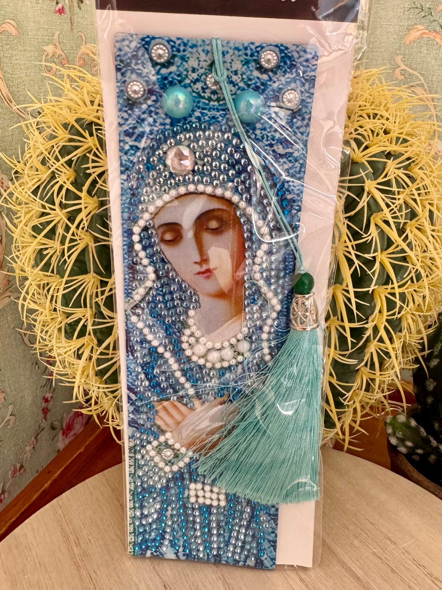 Virgin Mary Leather Bookmark – Handmade by Nonna’s Novelties