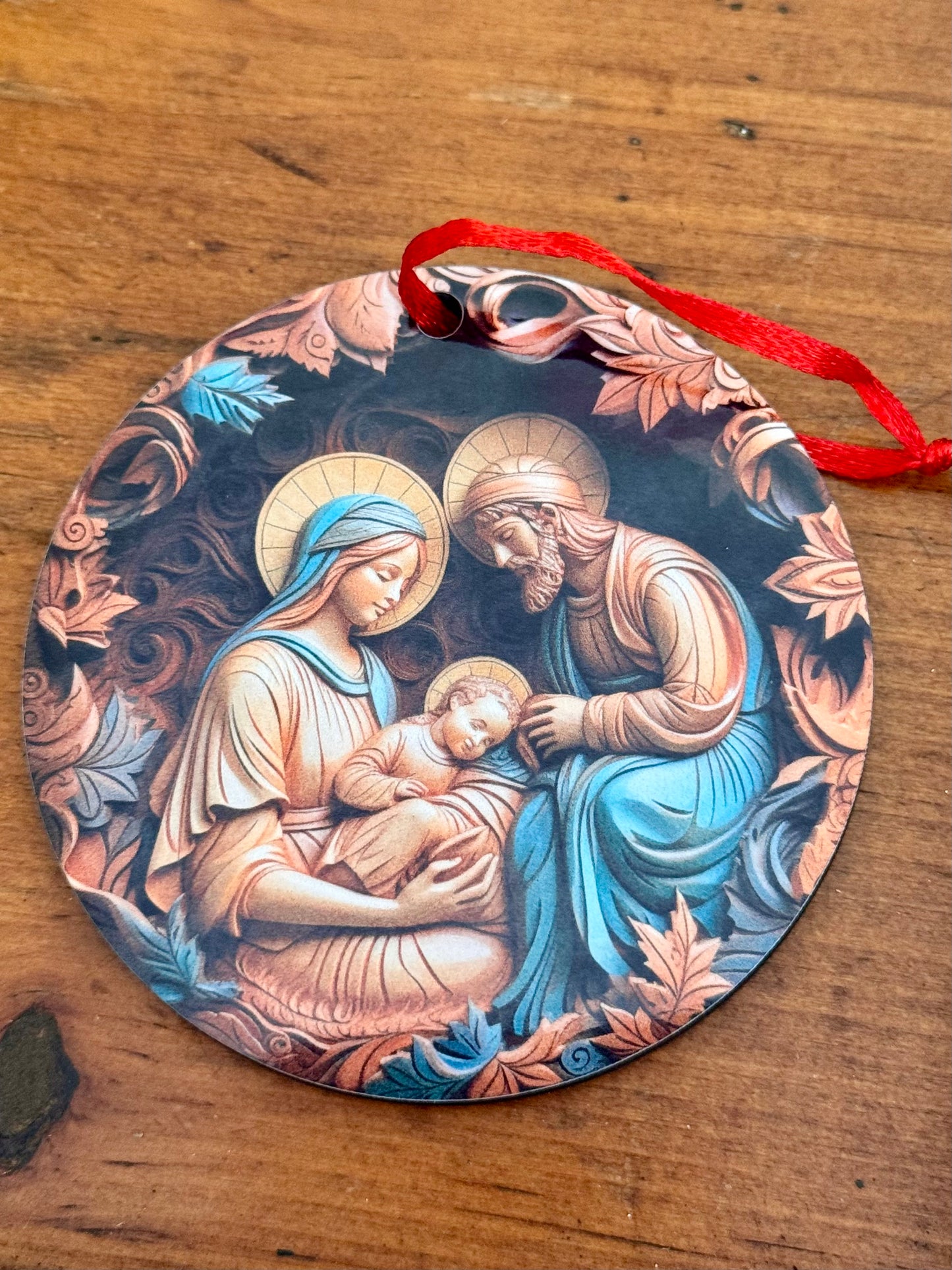 Handmade 3-Inch Double-Sided Christmas Ornaments