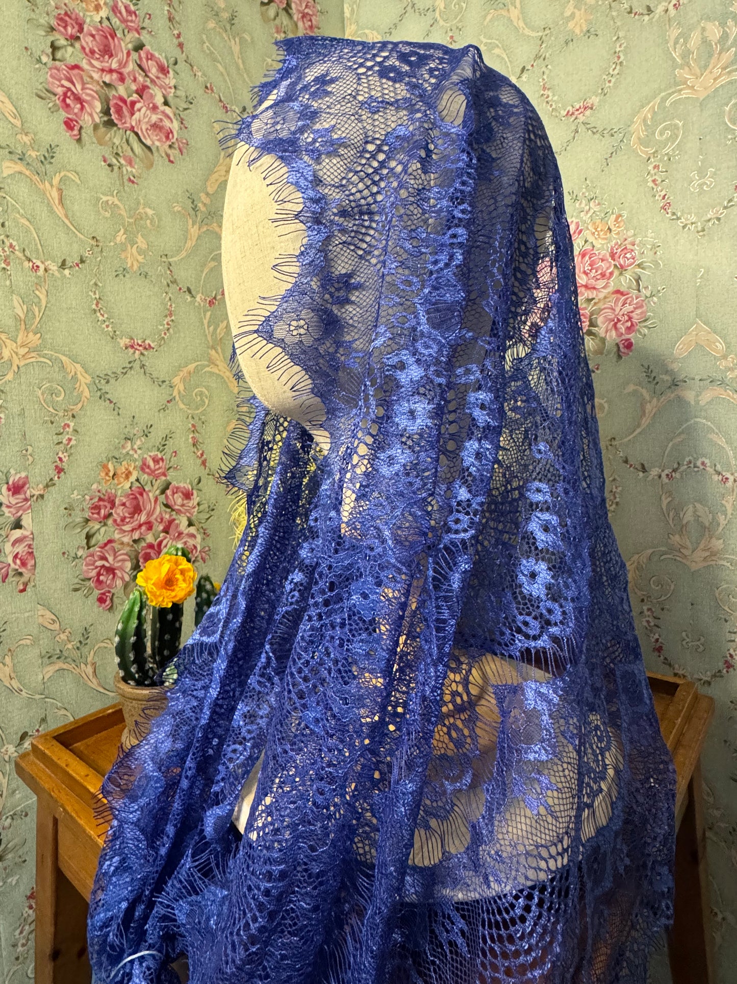 Handmade Eyelash Lace Adult Catholic Chapel Veil – Infinity Style (No Clip) | 23x28