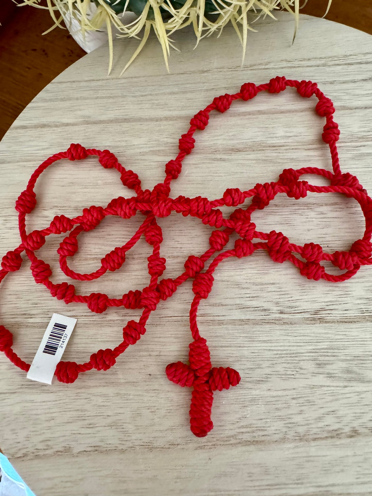 Handmade Rope Knotted Rosary * Various Colors*