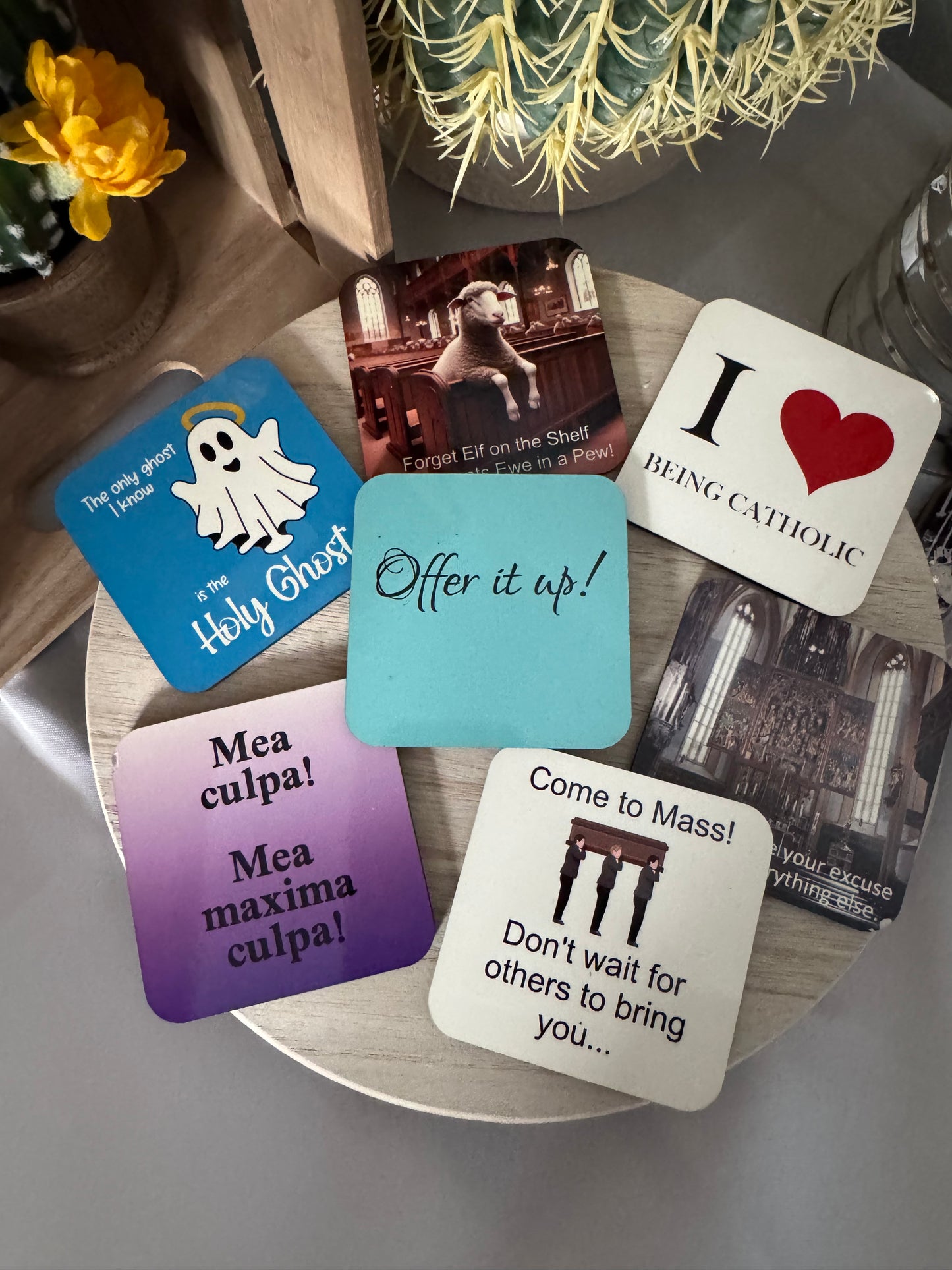 Handmade Catholic Faith Magnet * Various Styles*