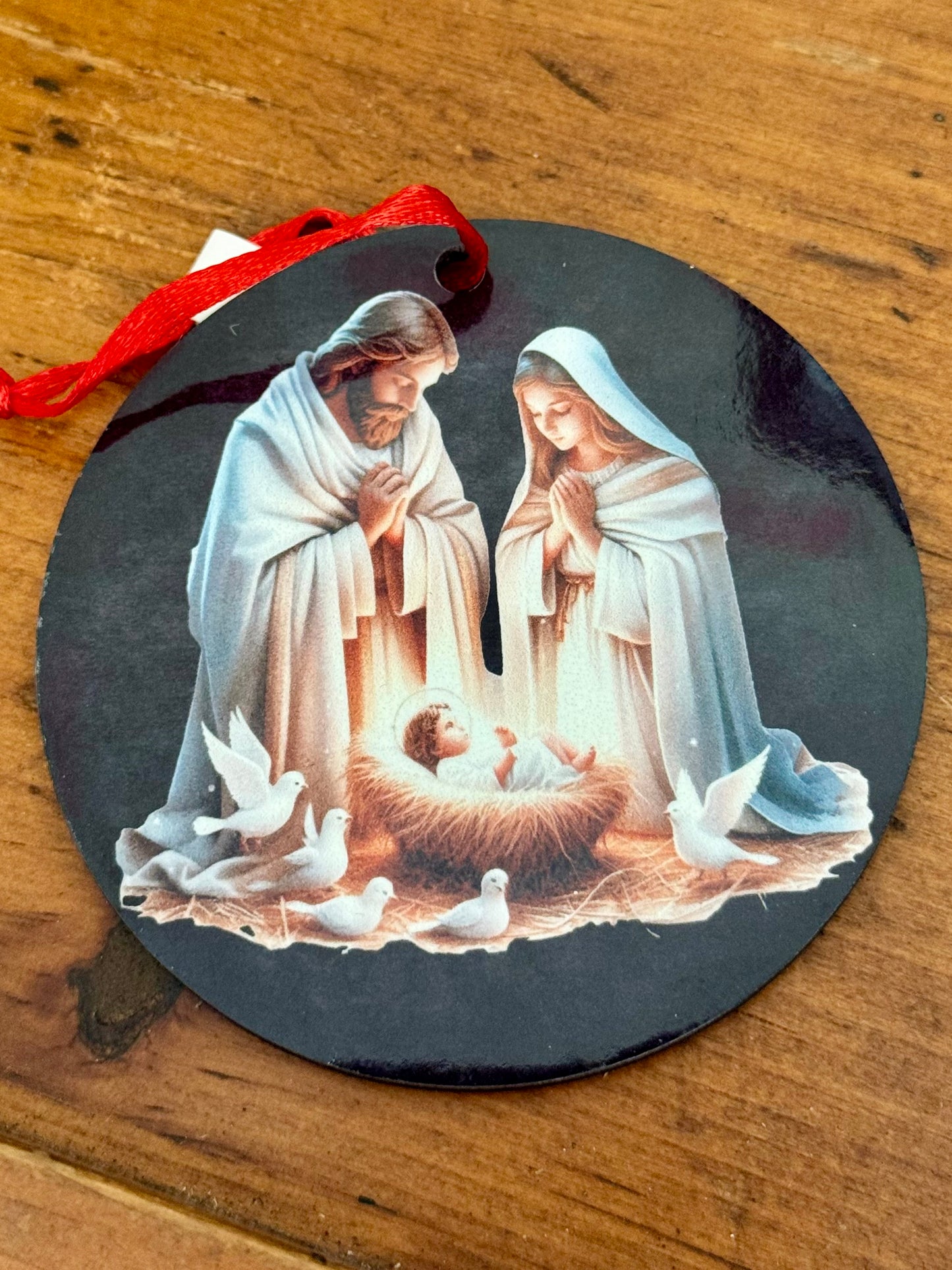 Handmade 3-Inch Double-Sided Christmas Ornaments