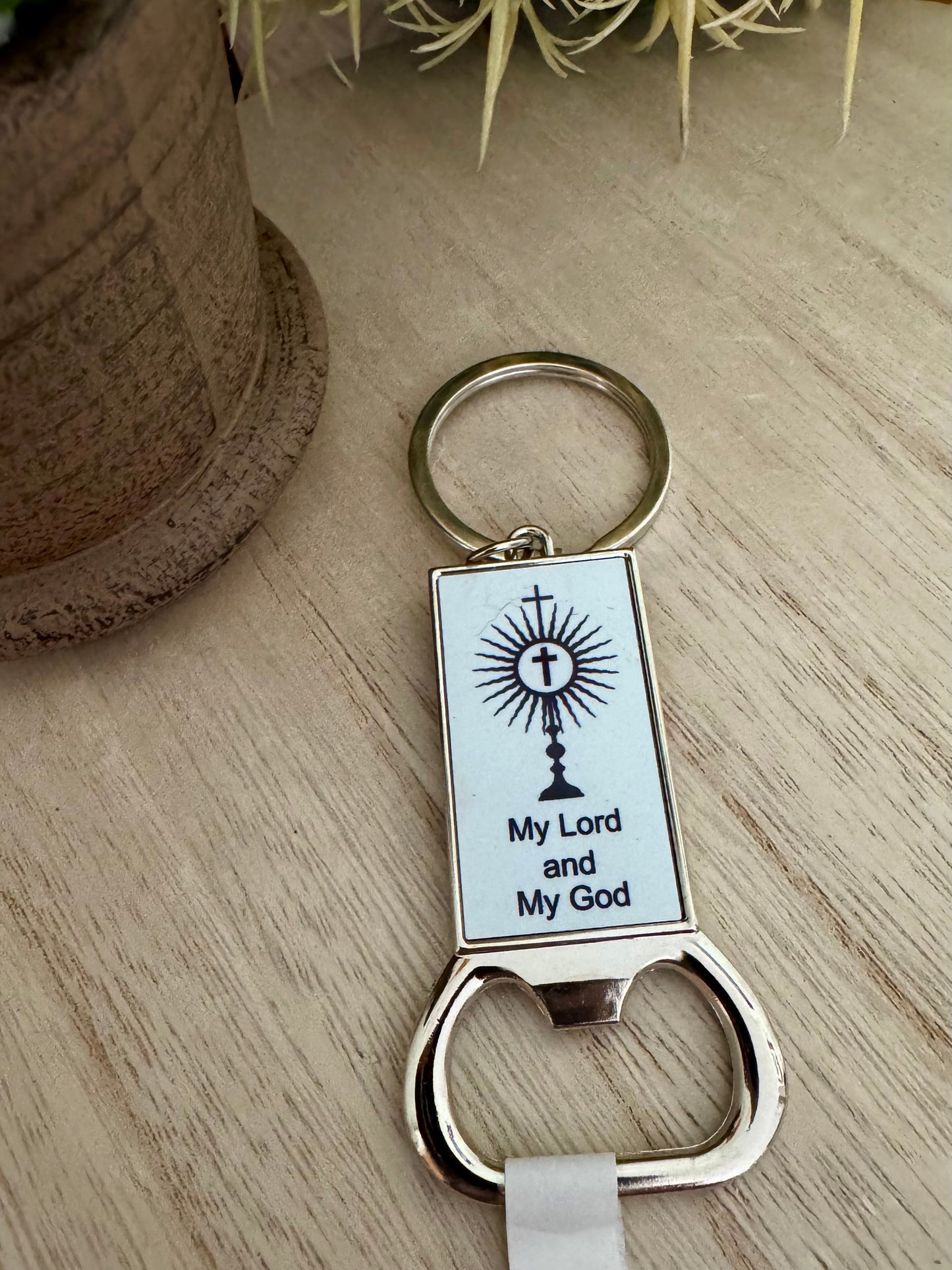 Metal Bottle Opener with Key Ring