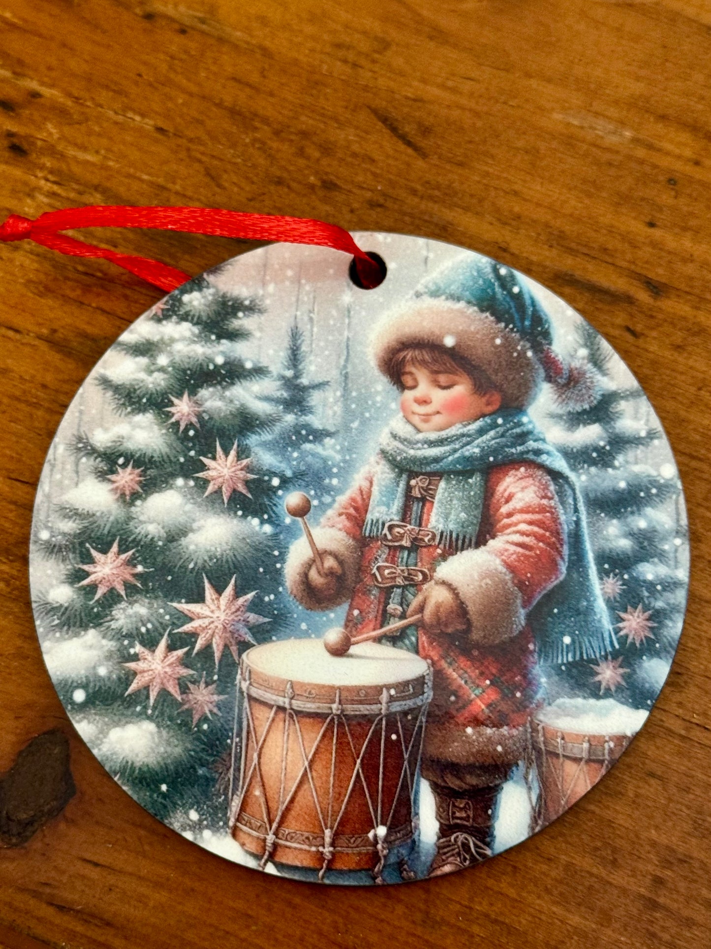 Handmade 3-Inch Double-Sided Christmas Ornaments