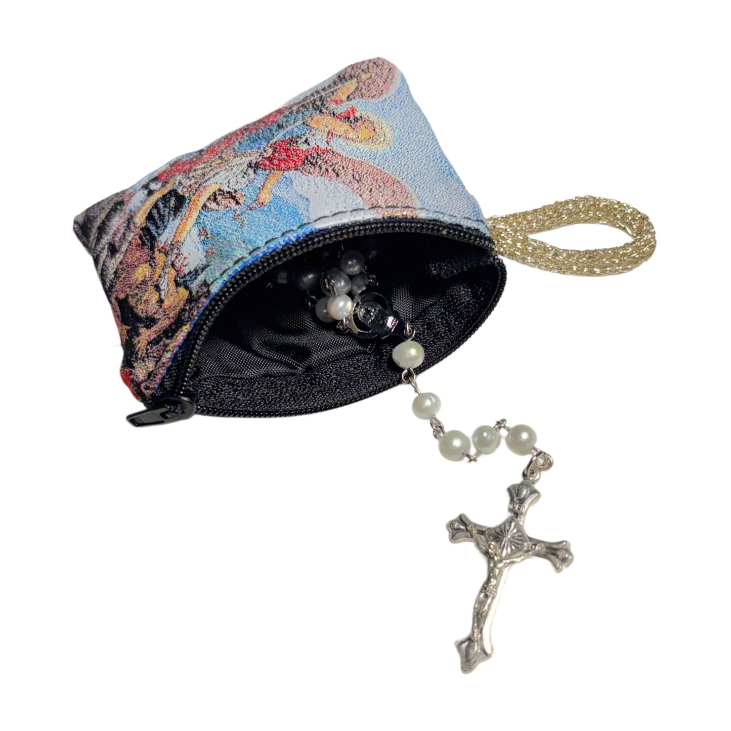 St. Michael the Archangel Tapestry Zipper Pouch