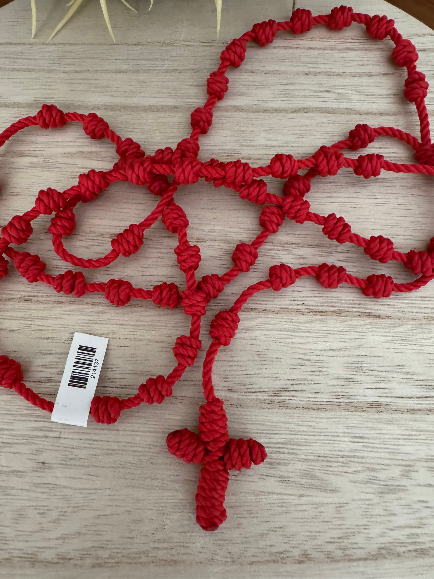 Handmade Rope Knotted Rosary * Various Colors*