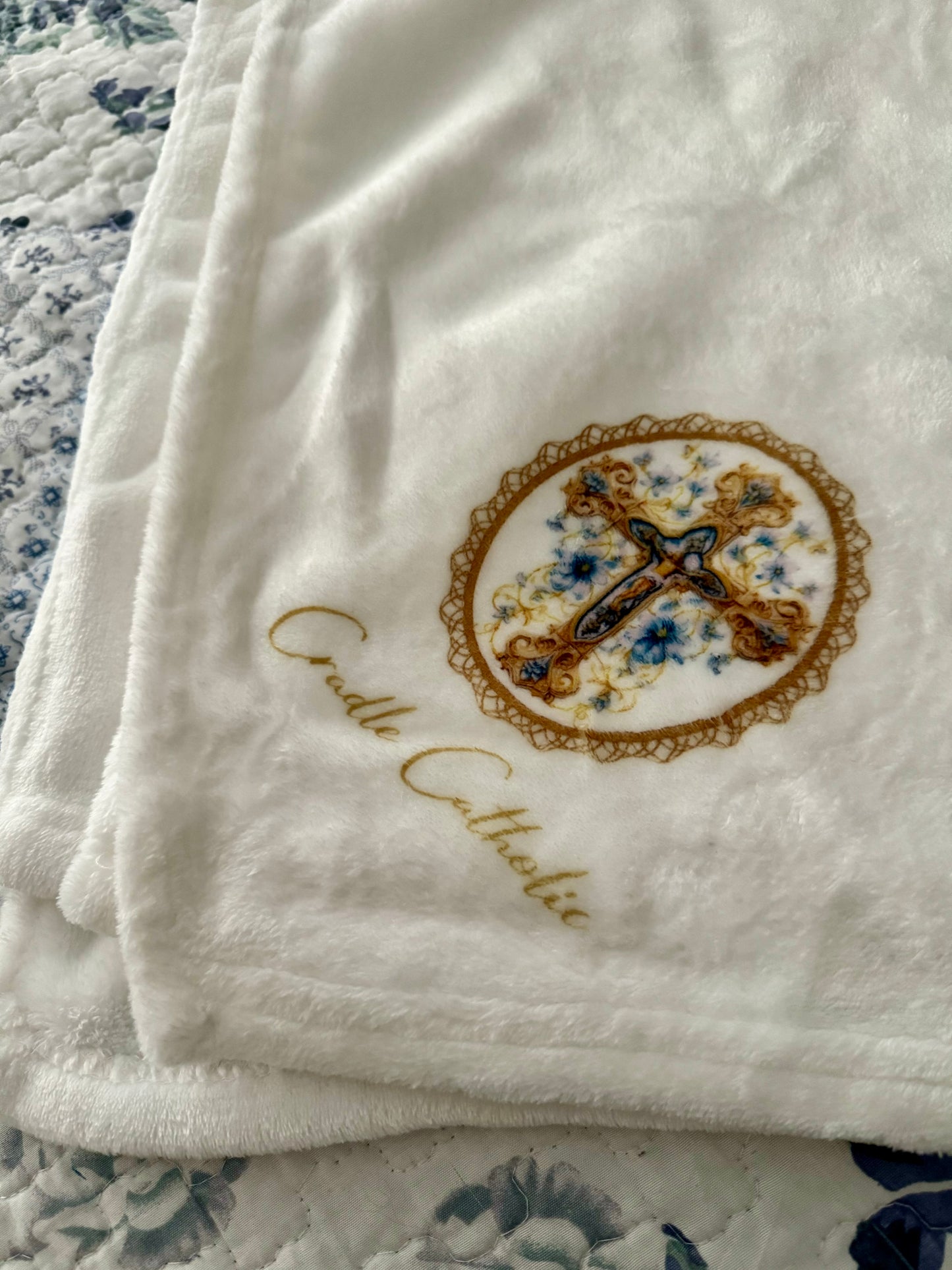 Cradle Catholic Blanket – Super Soft and Perfect for Baptism