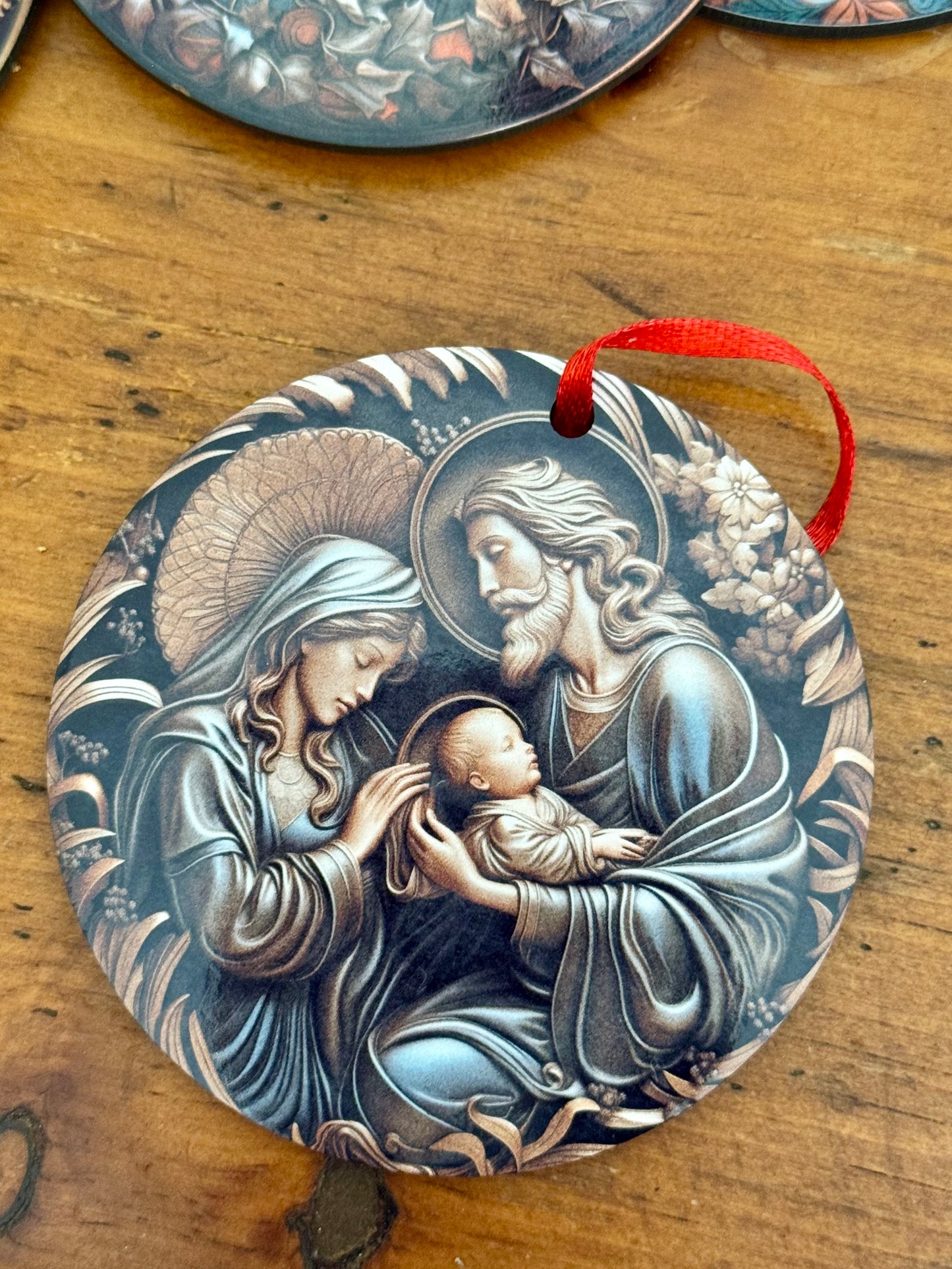 Handmade 3-Inch Double-Sided Christmas Ornaments