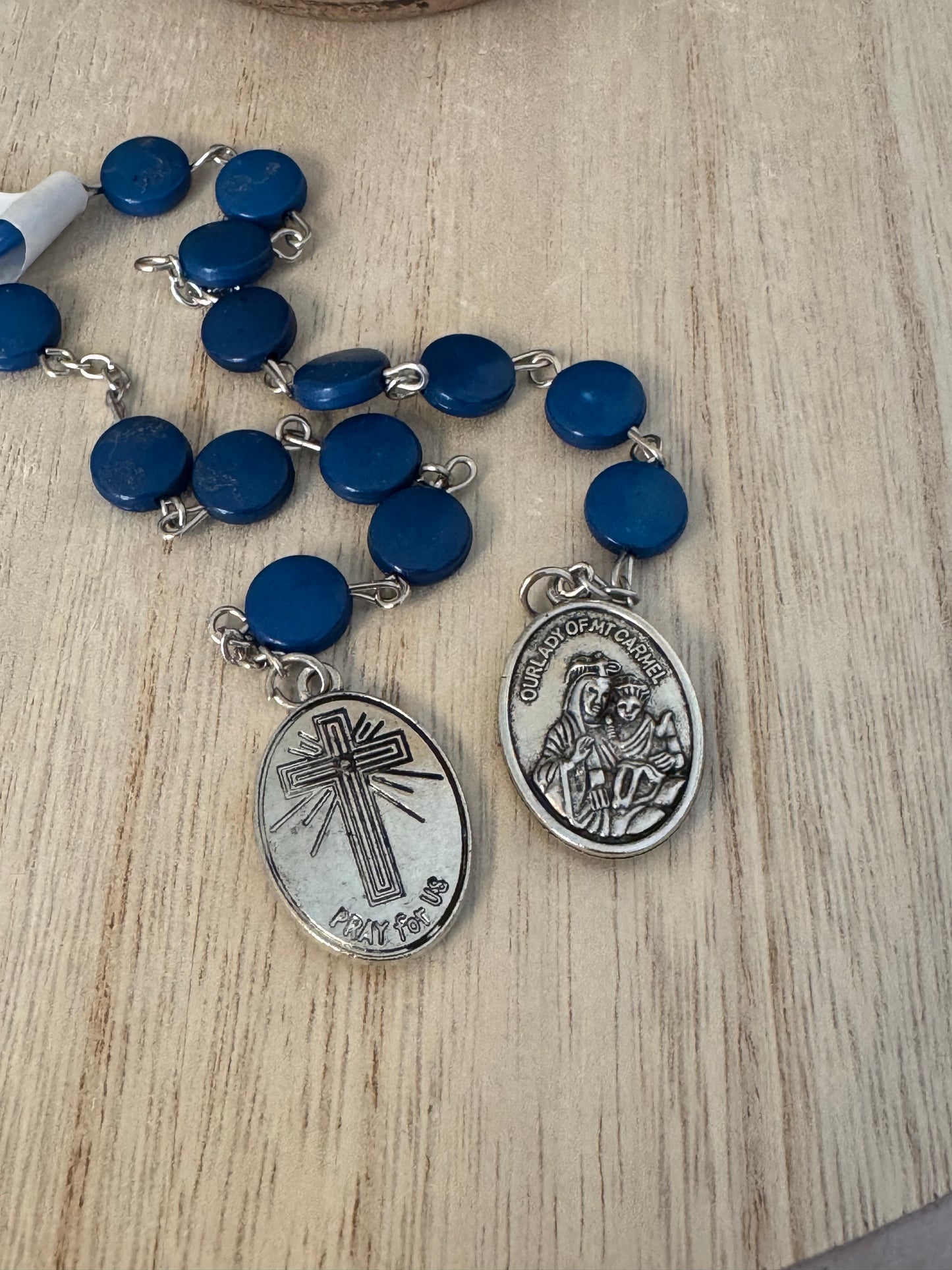 Dark Blue Padre Pio’s Sacred Heart of Jesus Novena Chaplet