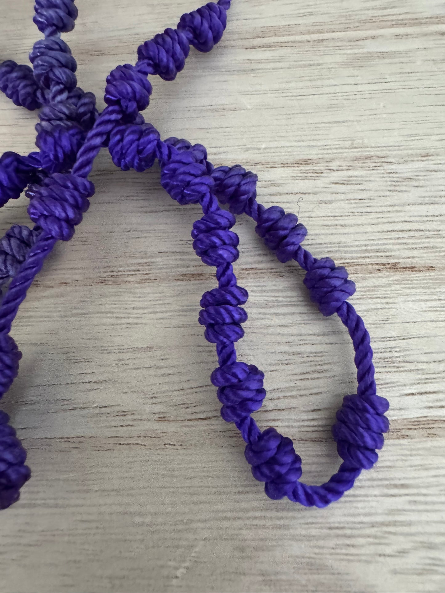 Handmade Rope Knotted Rosary * Various Colors*