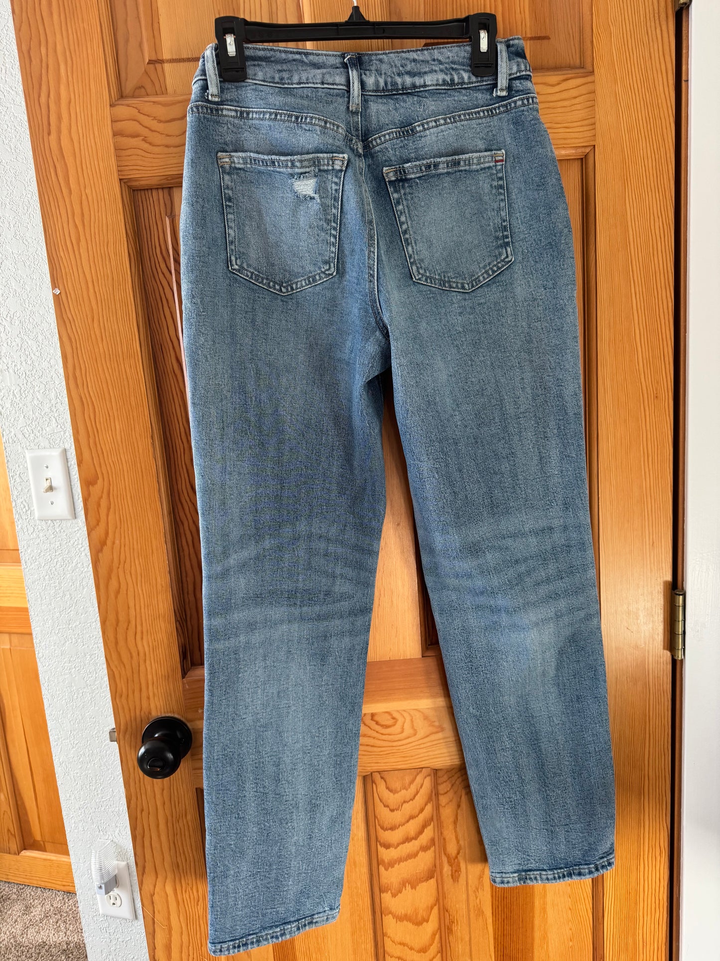 Edgely Women’s Jeans Size 10 Regular Light Wash Distressed Stretch Denim