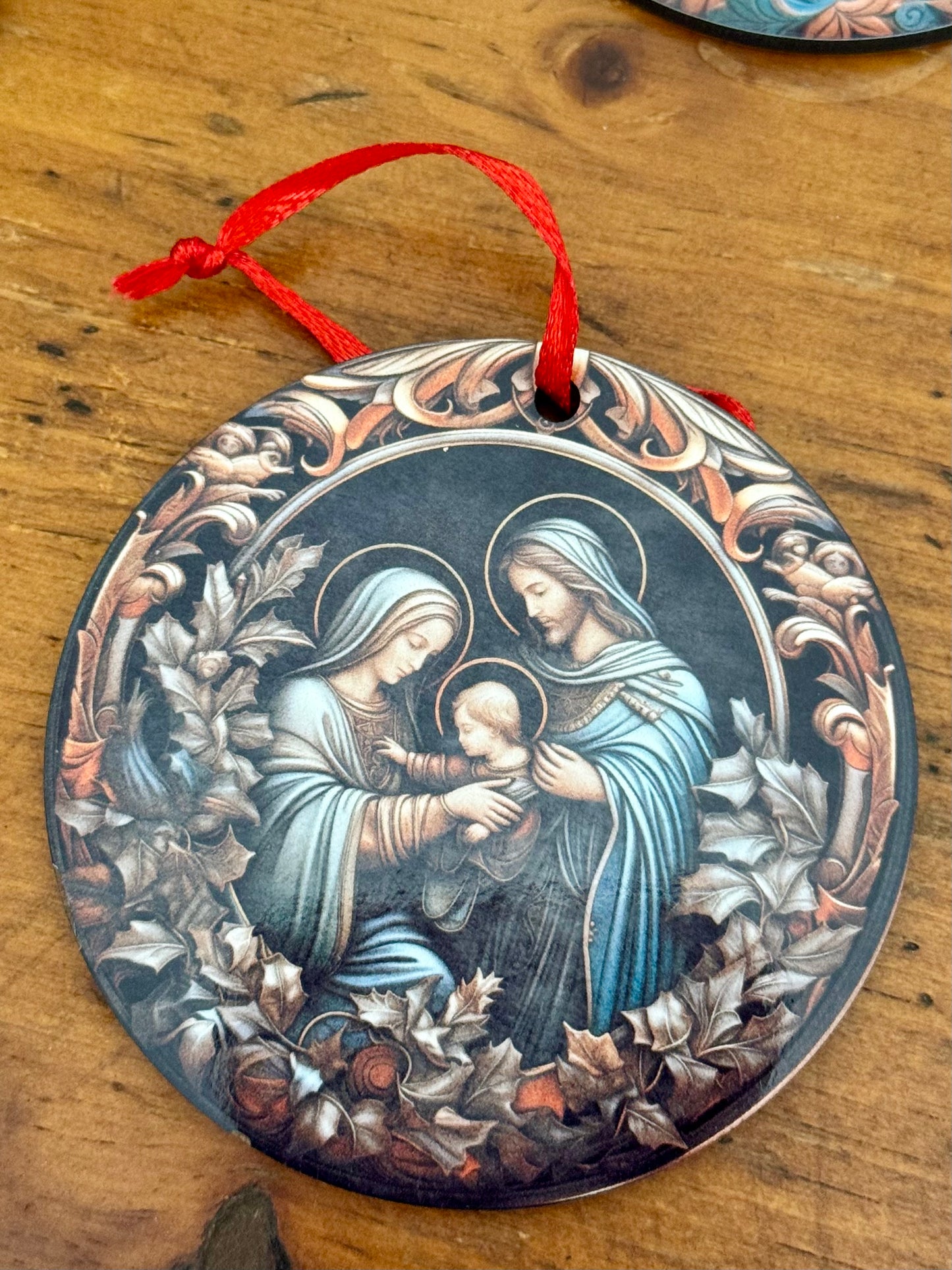 Handmade 3-Inch Double-Sided Christmas Ornaments