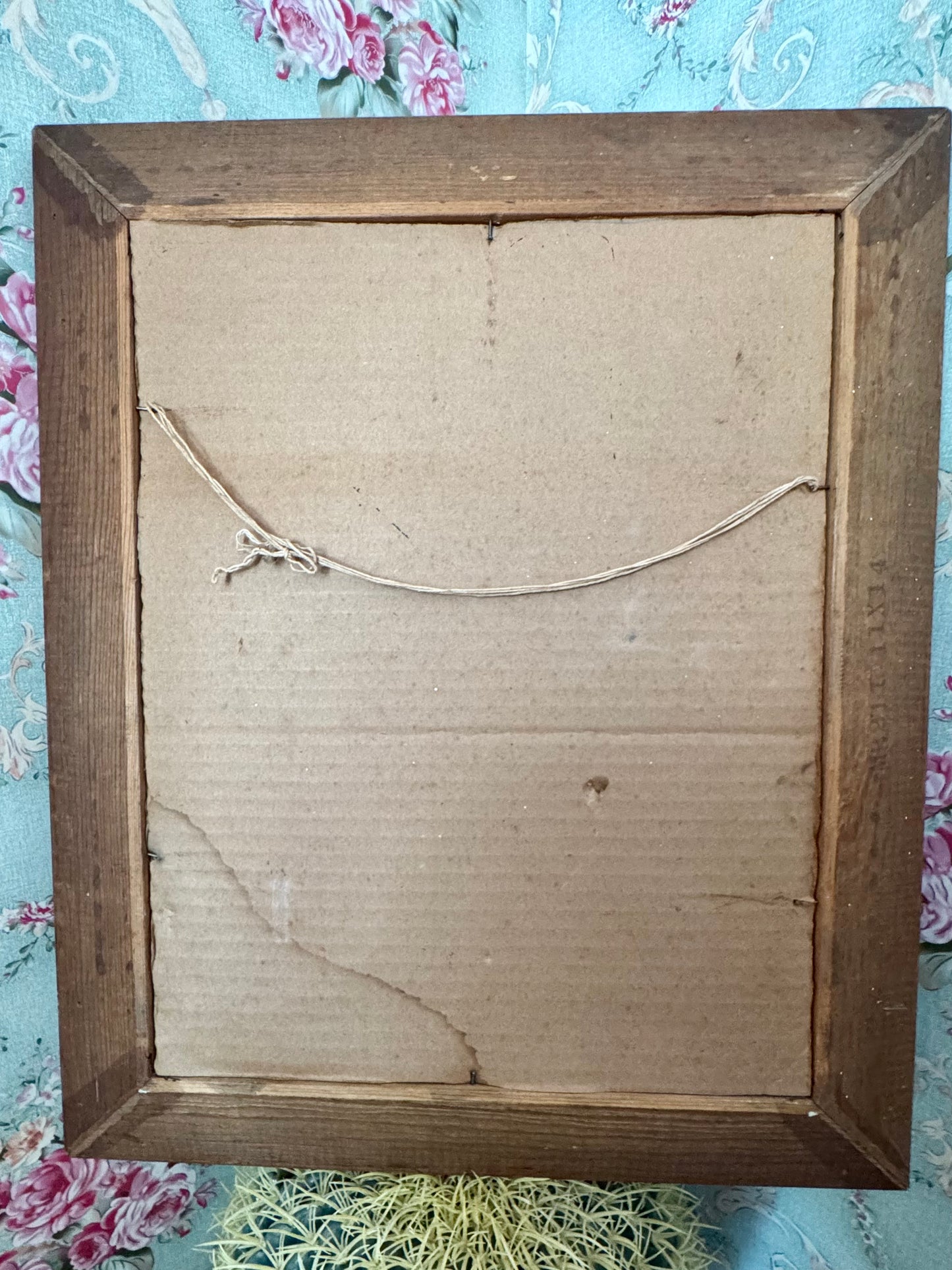 1966 Vintage Portrait of Jesus | Wood Frame | 18.5" x 15.5"
