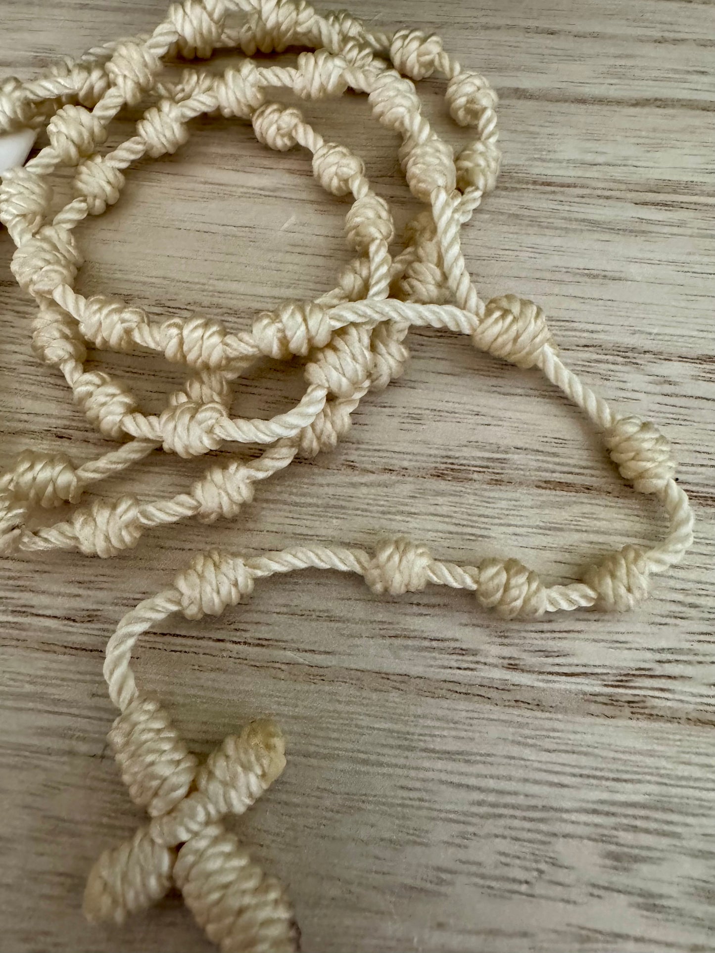 Handmade Rope Knotted Rosary * Various Colors*