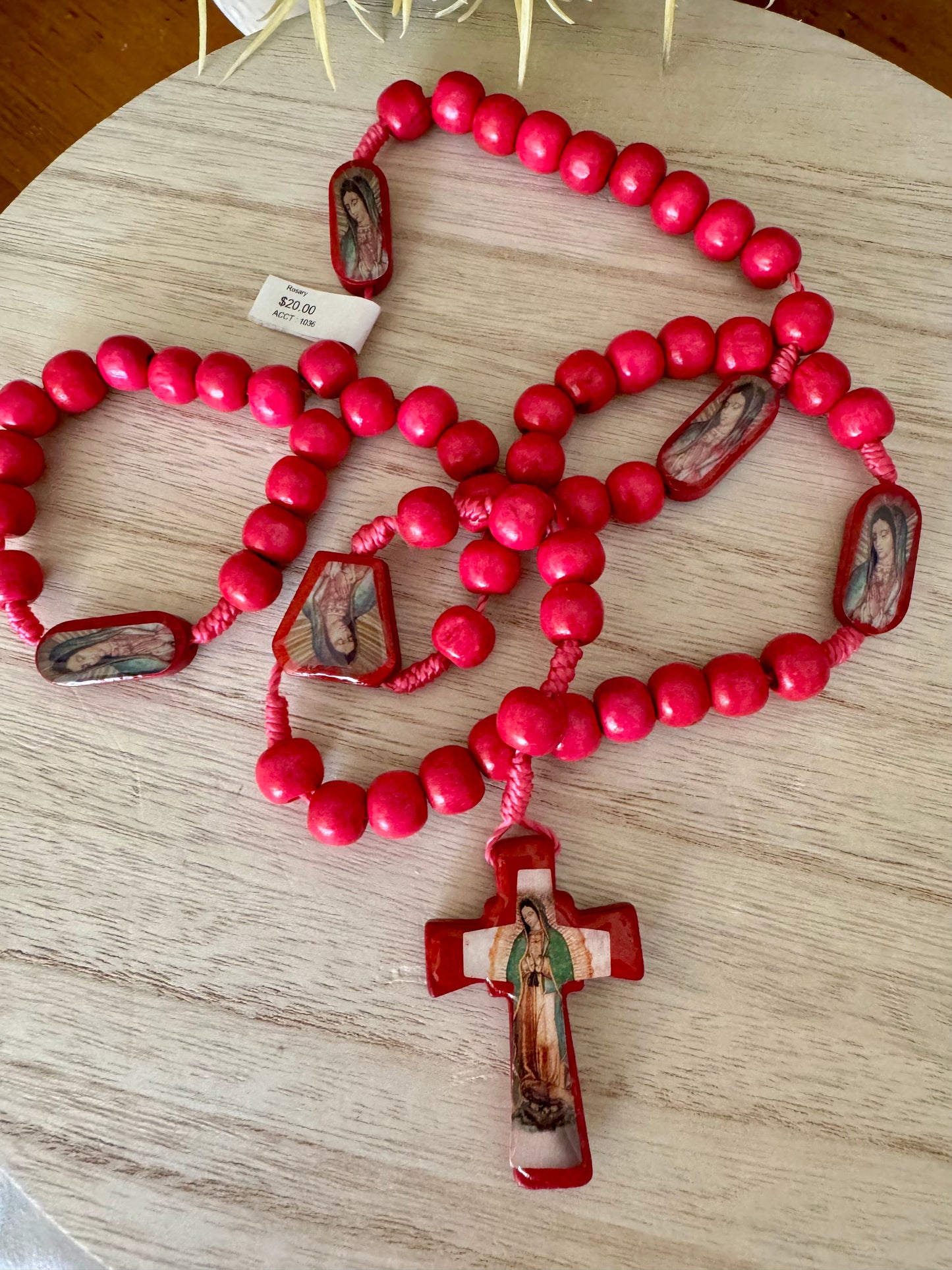 Bright Pink Rosary – Our Lady of Guadalupe