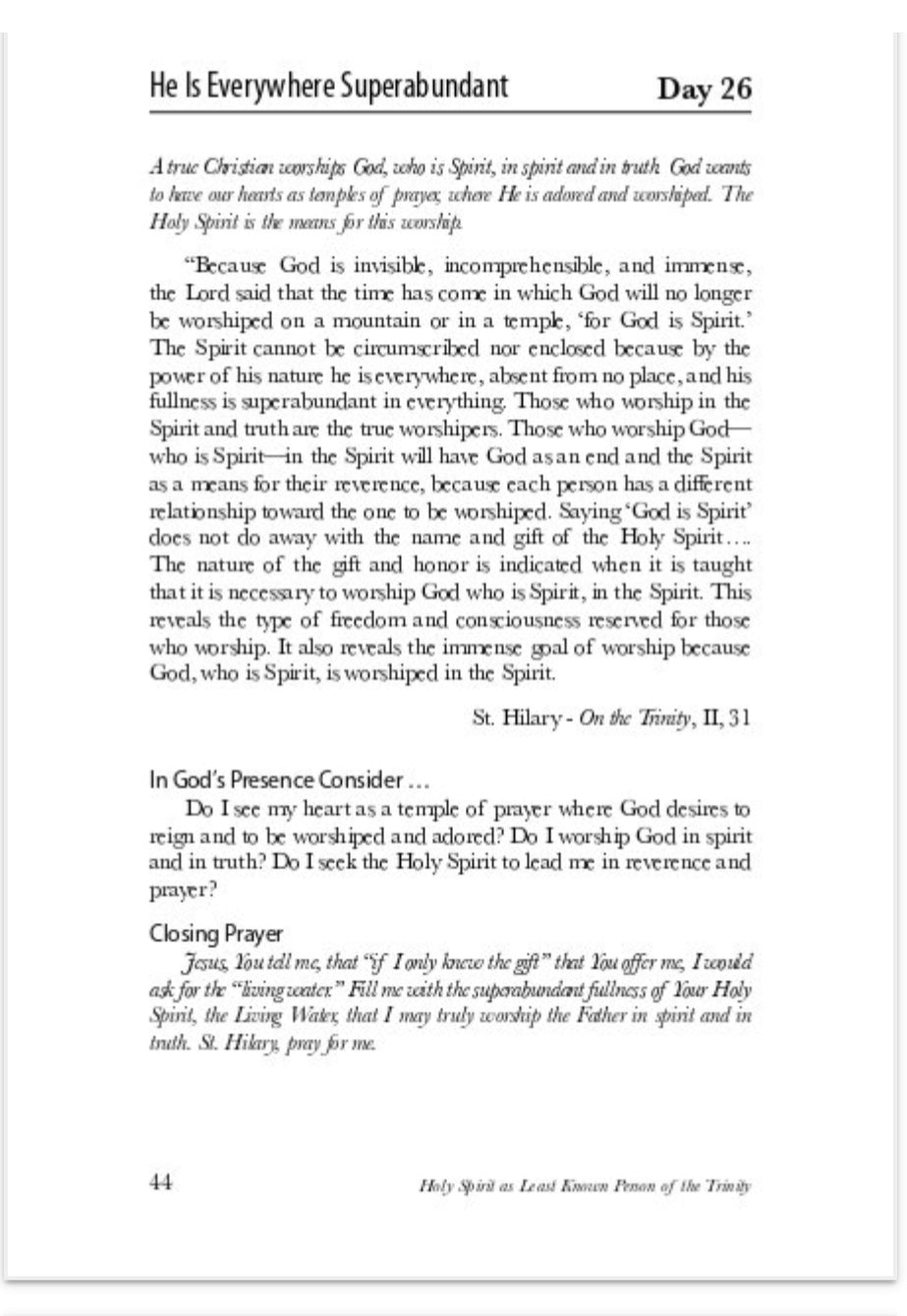 Stirring Into Flame: A Year with the Holy Spirit by Deacon Mike Knuth.