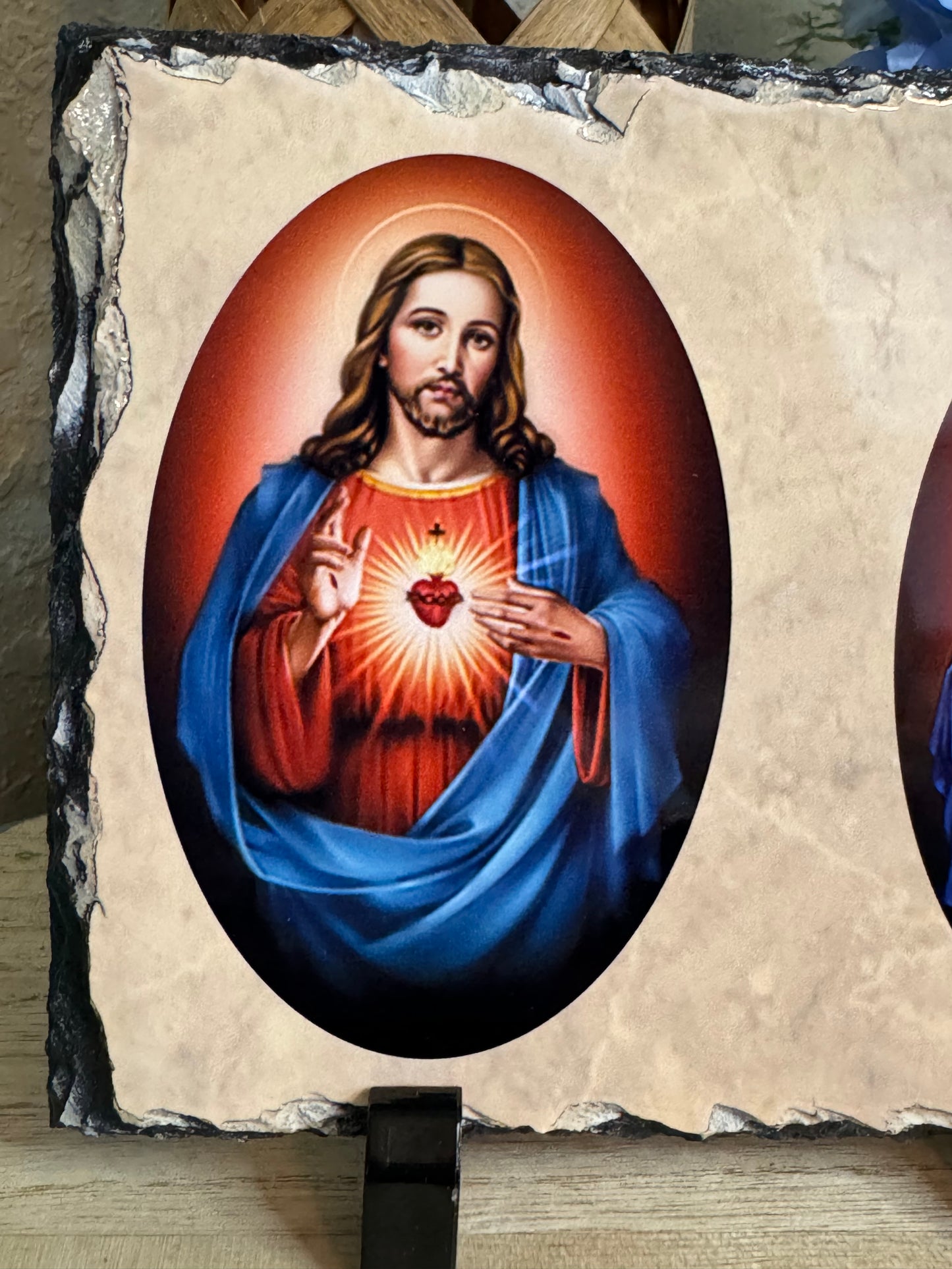 Photo Slate Sacred Heart and Immaculate Heart