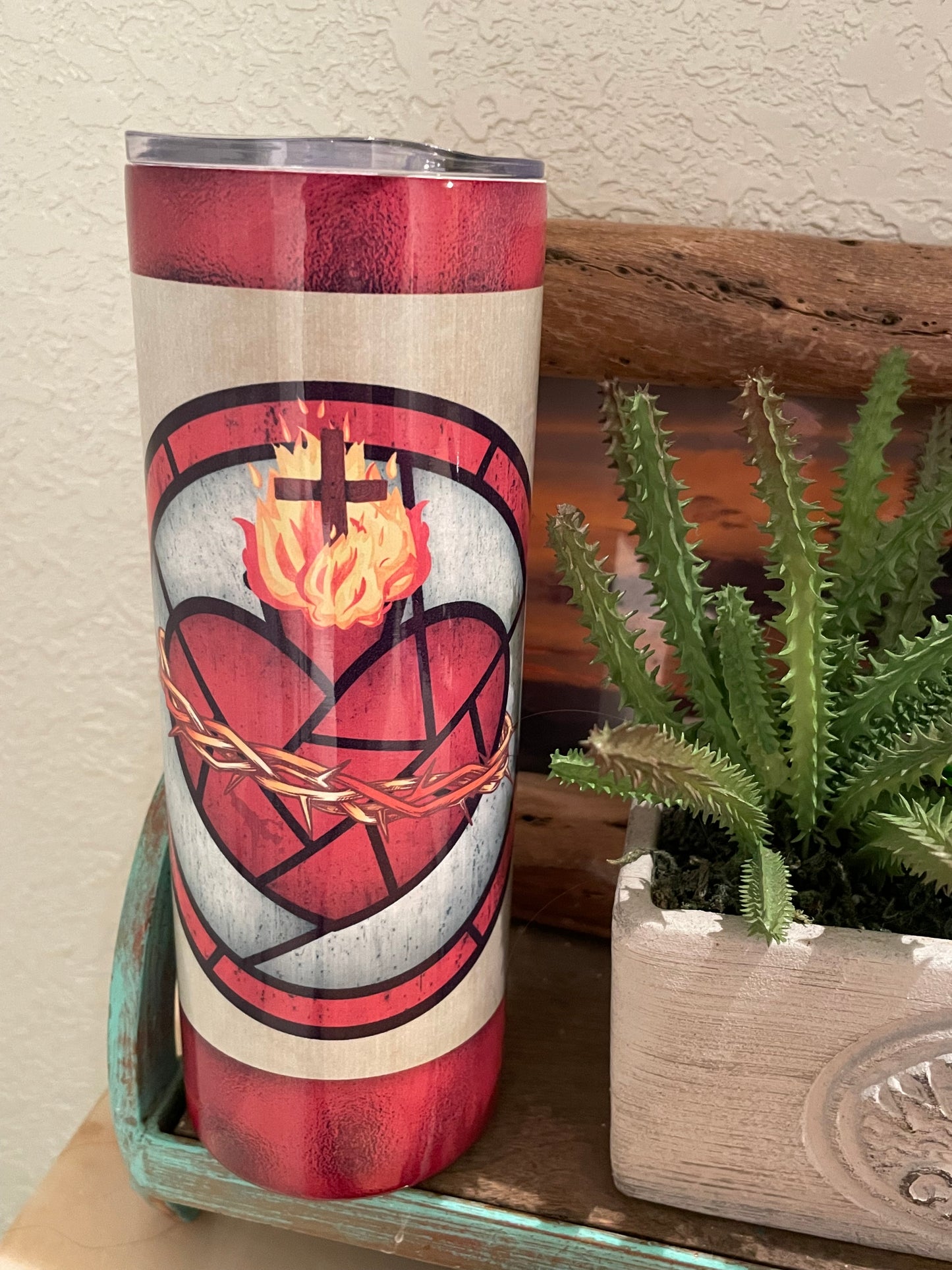 Sacred Heart of Jesus 20oz Stainless Steel Tumbler