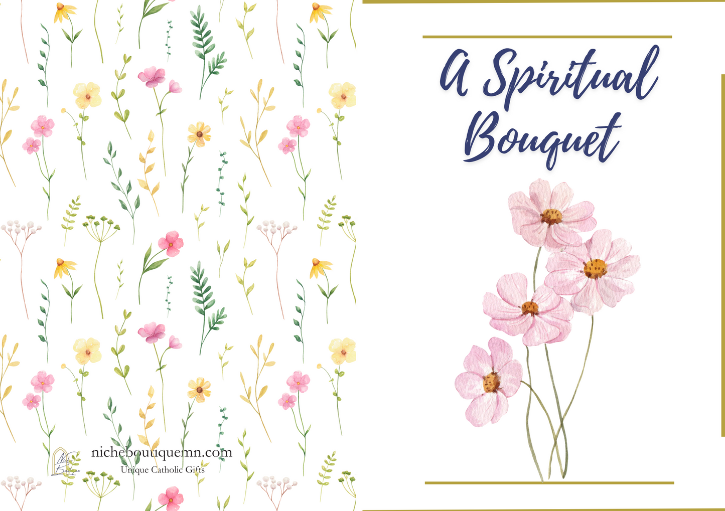 A Spiritual Bouquet Greeting Card