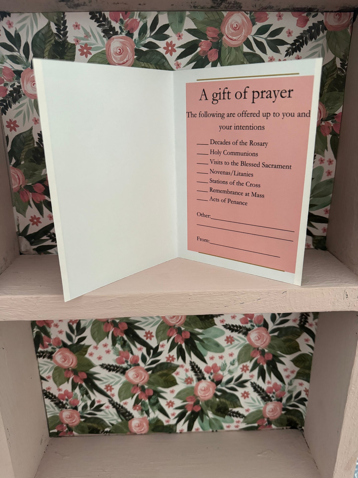 A Spiritual Bouquet Greeting Card