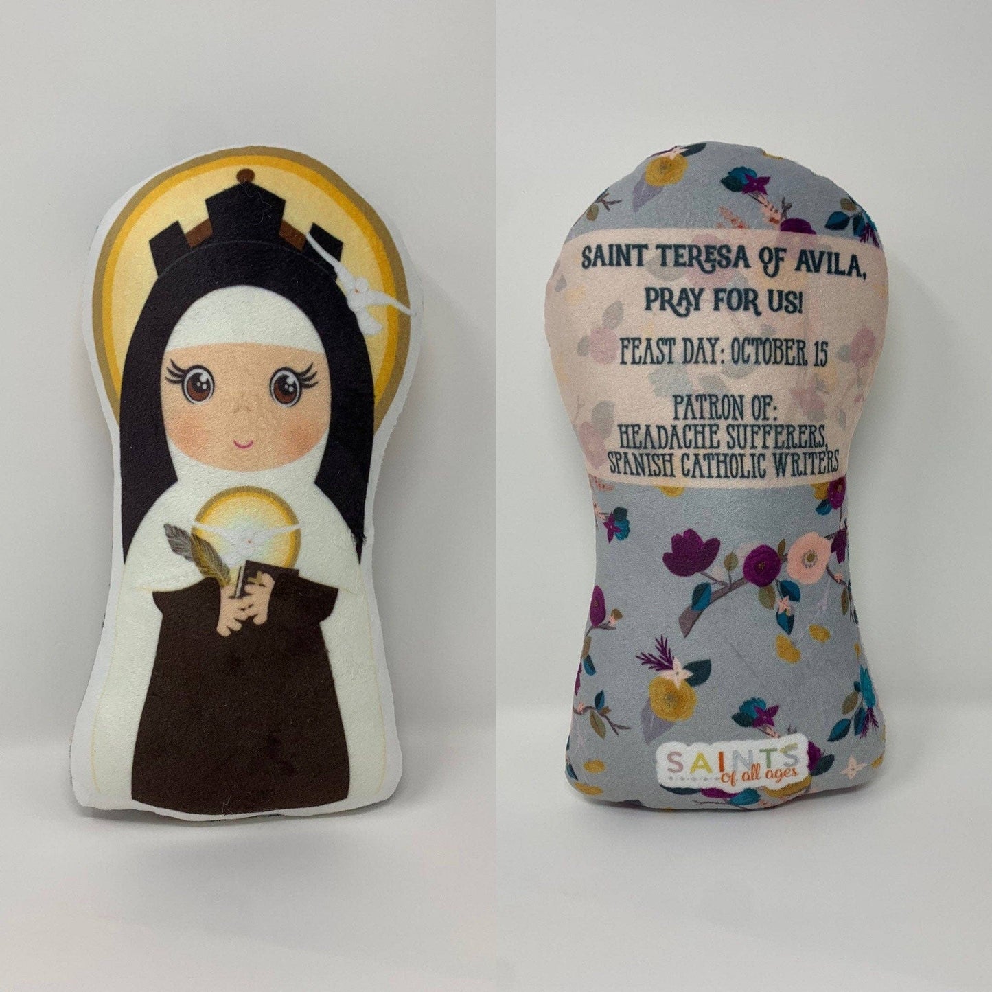 Adorable Saint Theresa of Avila Plush Doll – Soft, Cuddly, and Full of Faith!