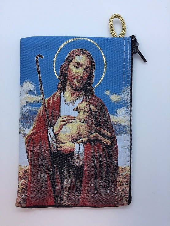 Rosary Pouch – The Good Shepherd (4" x 6")