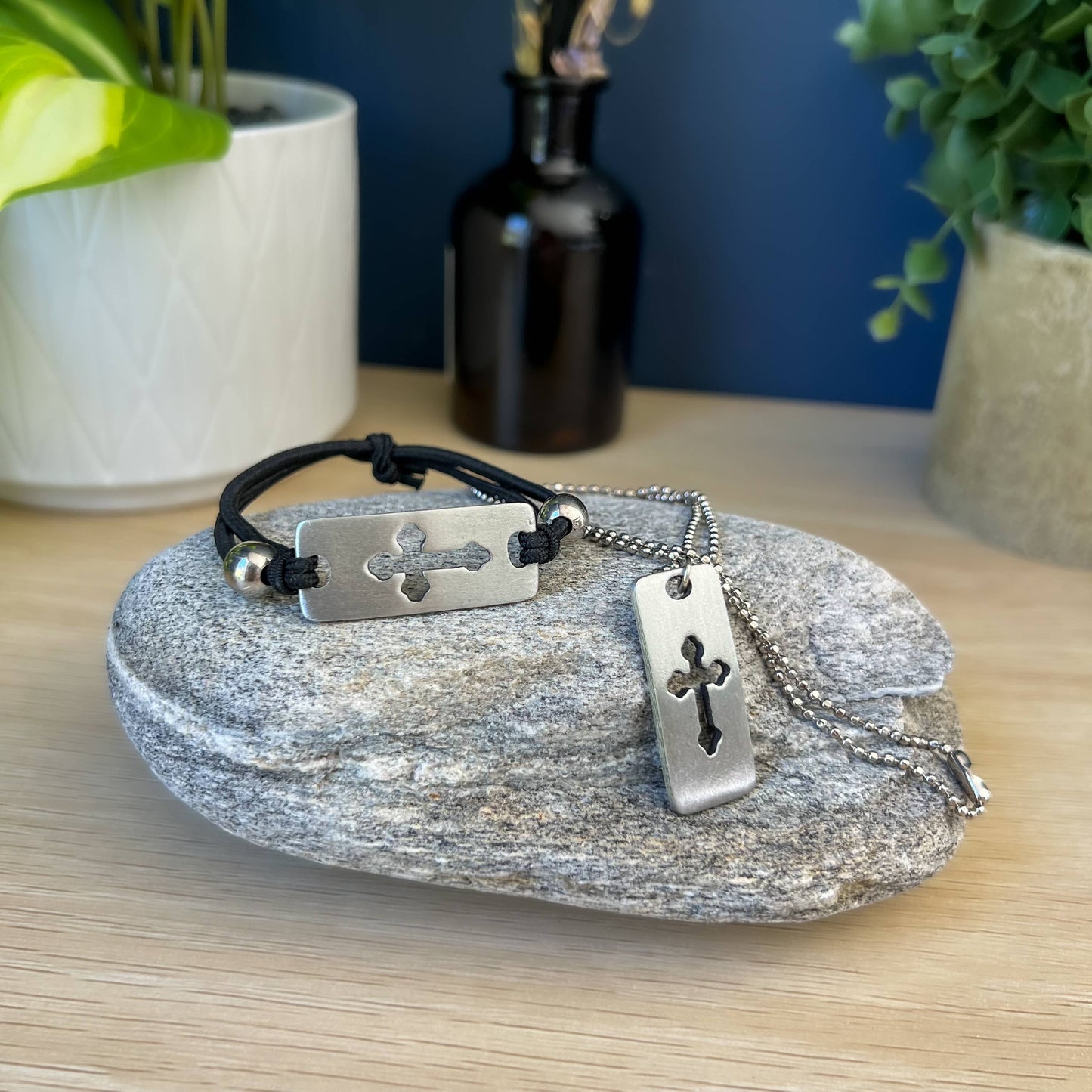Catholic Confirmation Gift Set – Bracelet and Cross Necklace