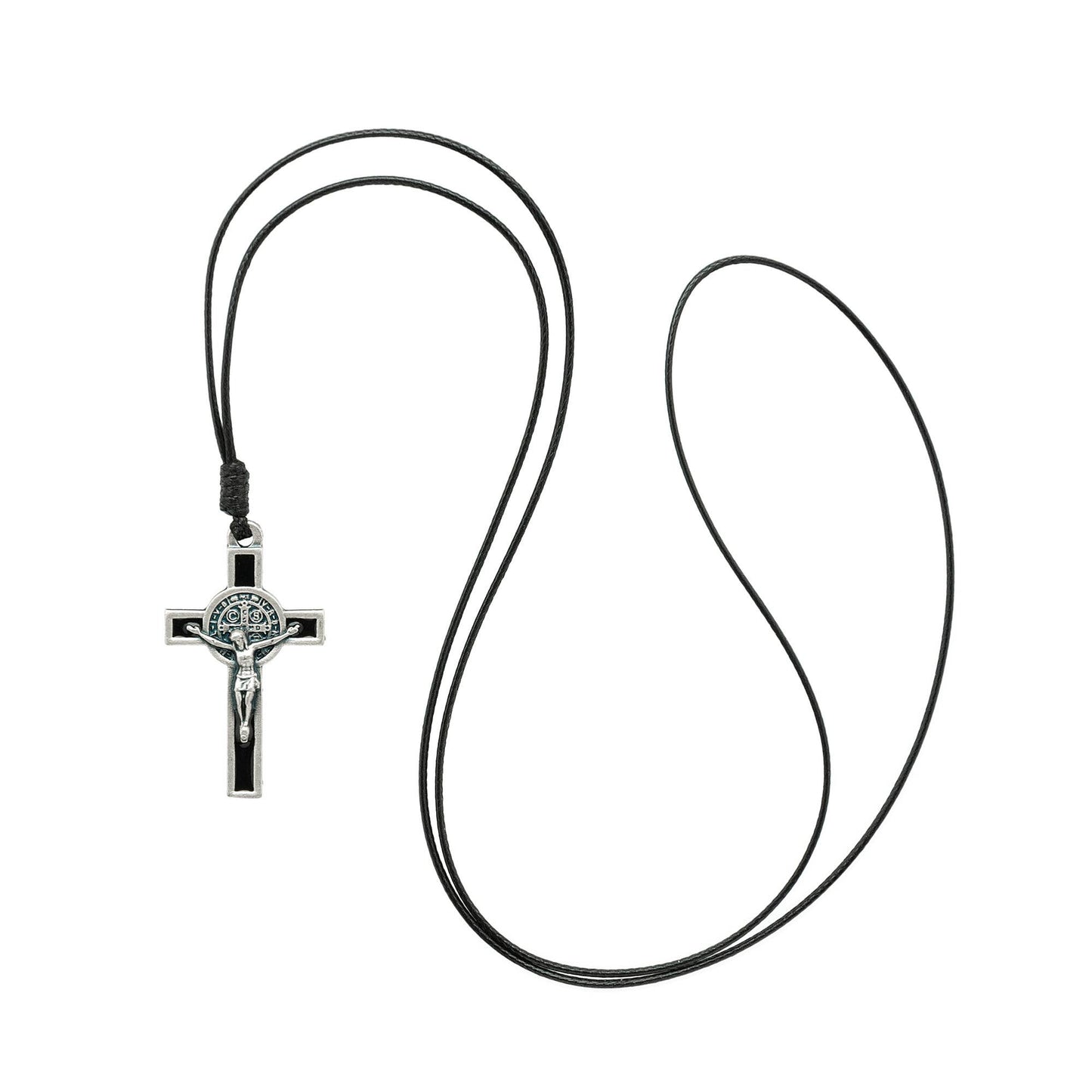 Saint Benedict Crucifix Pendant Necklace – Catholic Jewelry & Faith Gift