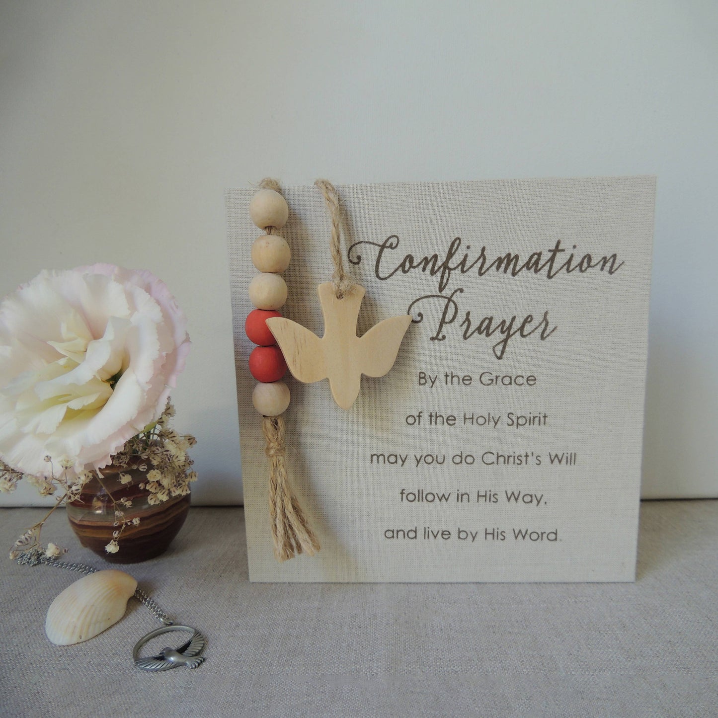 Catholic Confirmation Prayer Plaque – Faith Keepsake Gift