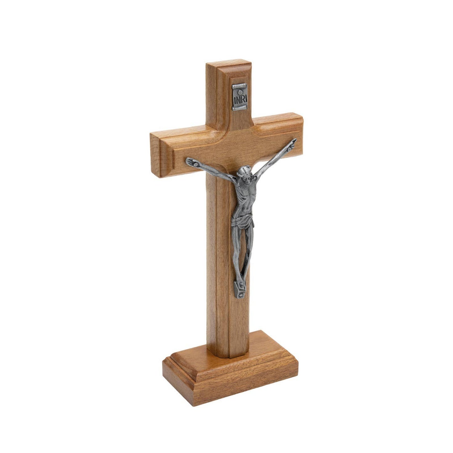 Handcrafted Wooden Cross with Stand