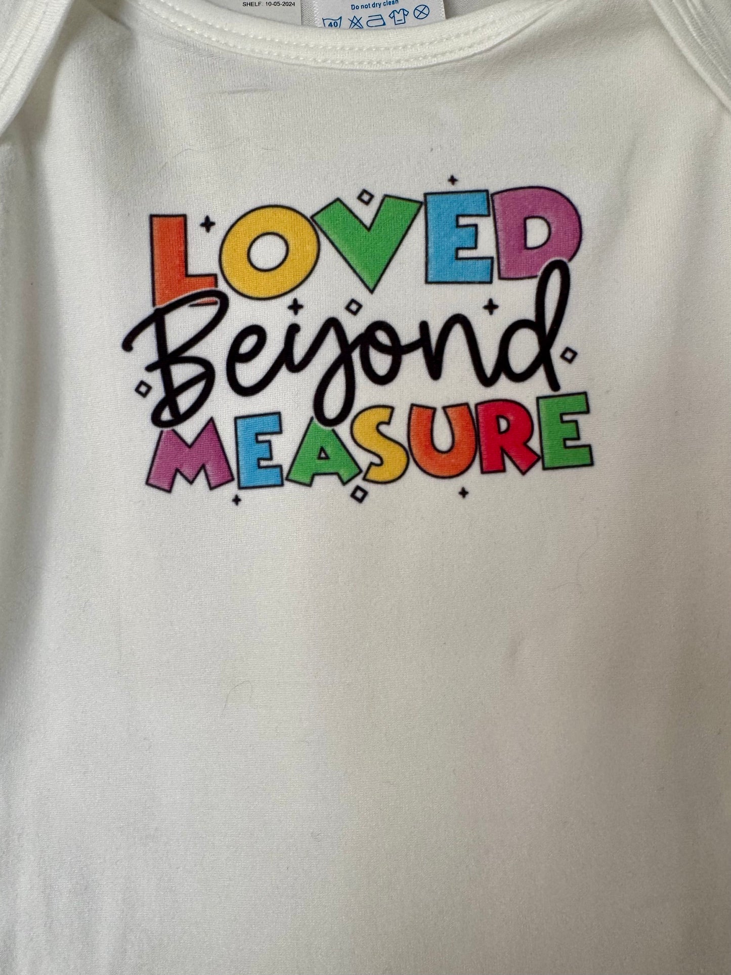 Loved Beyond Measure Baby Onesie