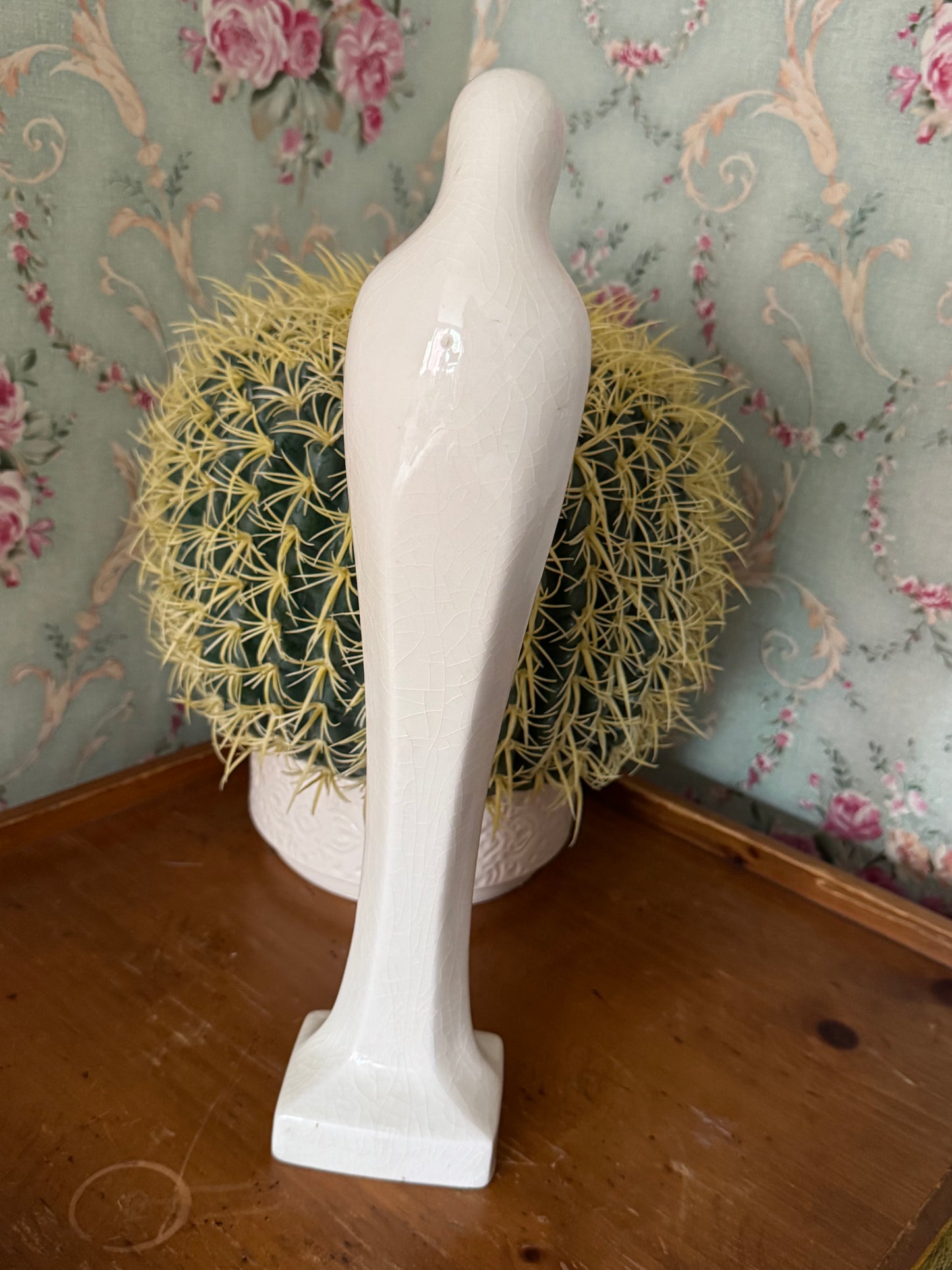 Vintage Hollow Ceramic Mother Mary Statue – 1965