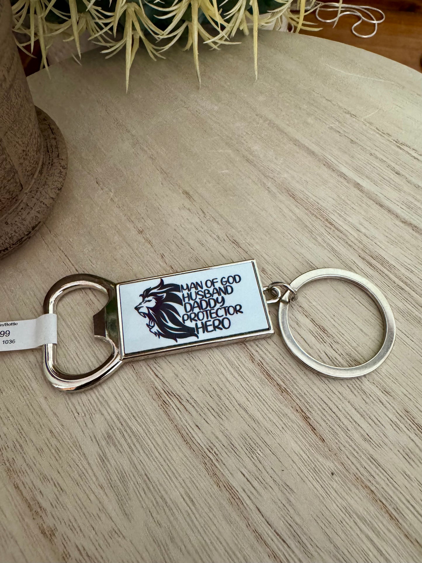 Metal Bottle Opener with Key Ring