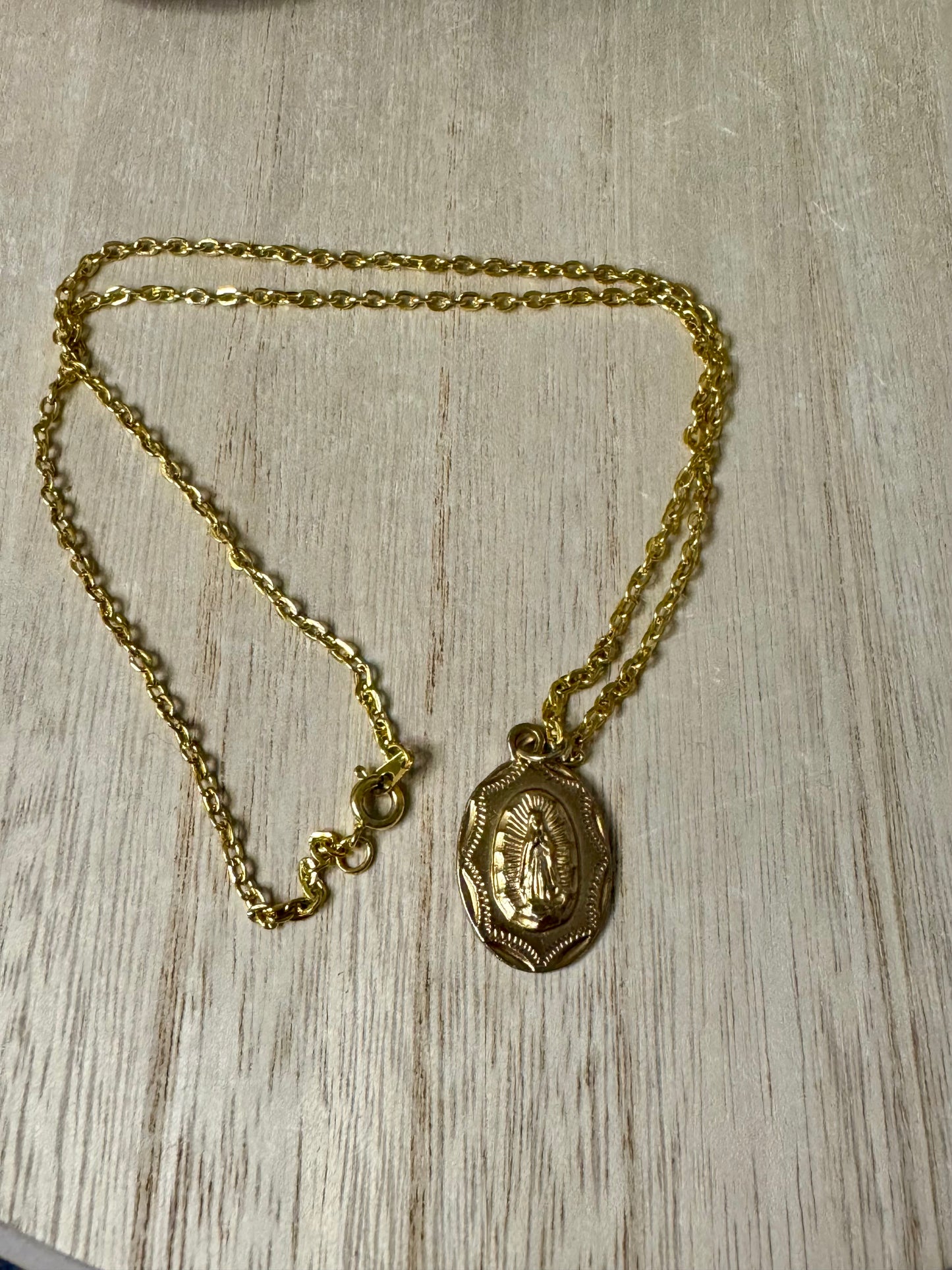 Our Lady of Guadalupe Necklace 20 inches