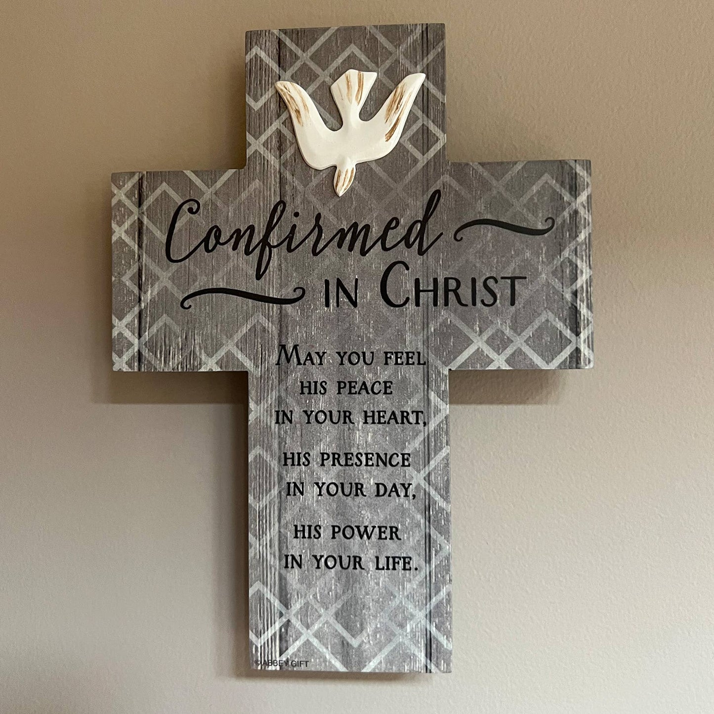 Catholic Confirmation Cross – Religious Keepsake Gift with Dove