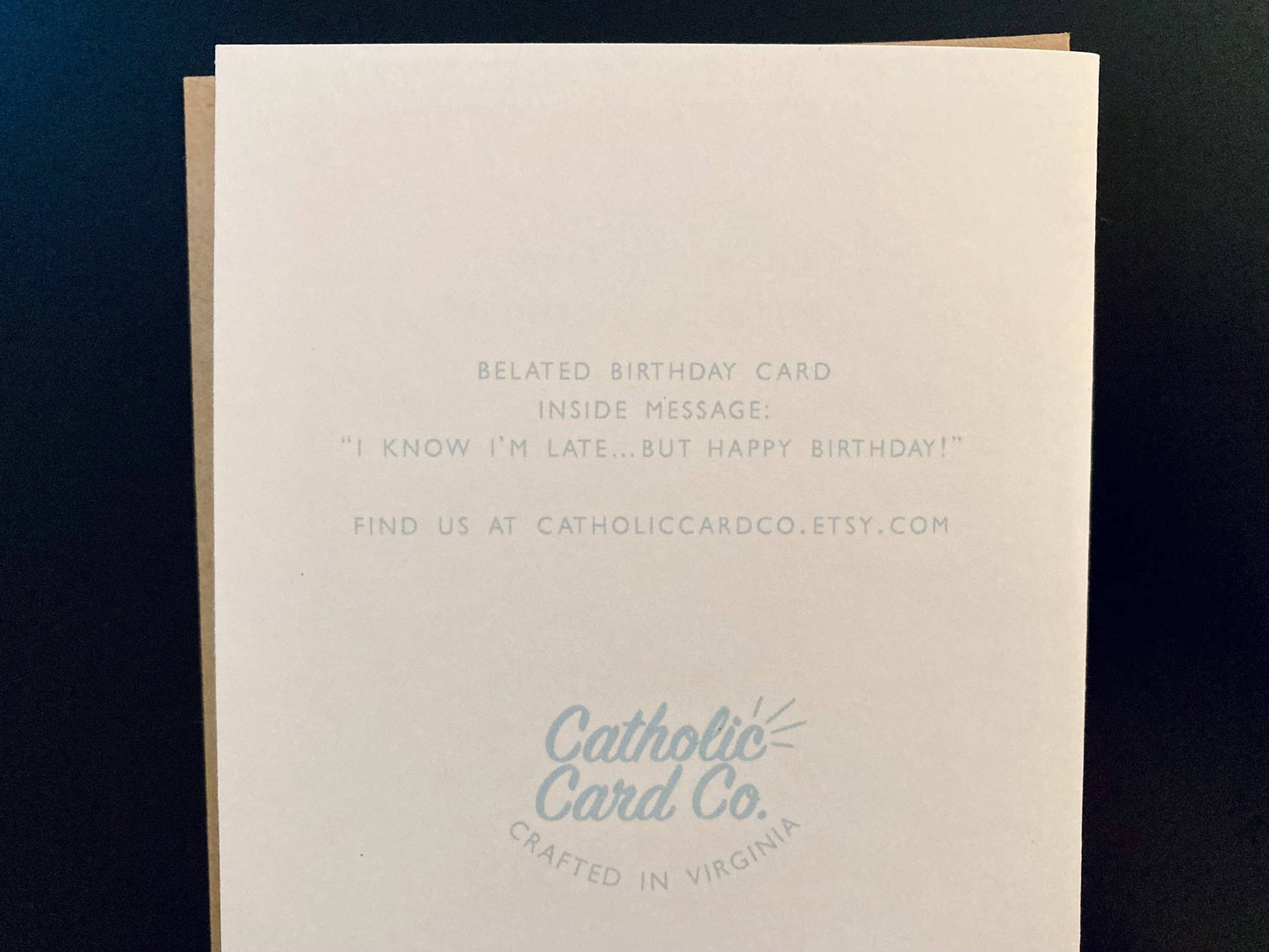 Belated Birthday | Catholic Birthday Card