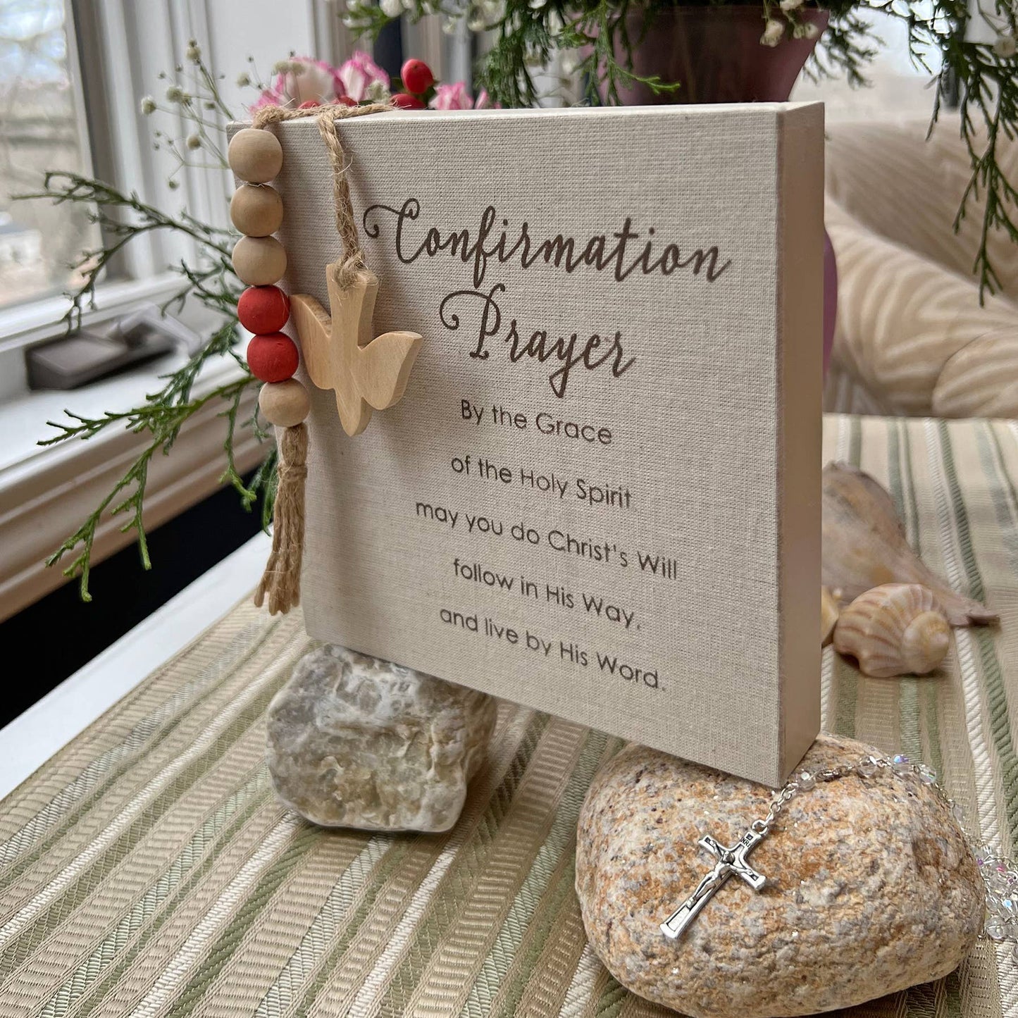 Catholic Confirmation Prayer Plaque – Faith Keepsake Gift
