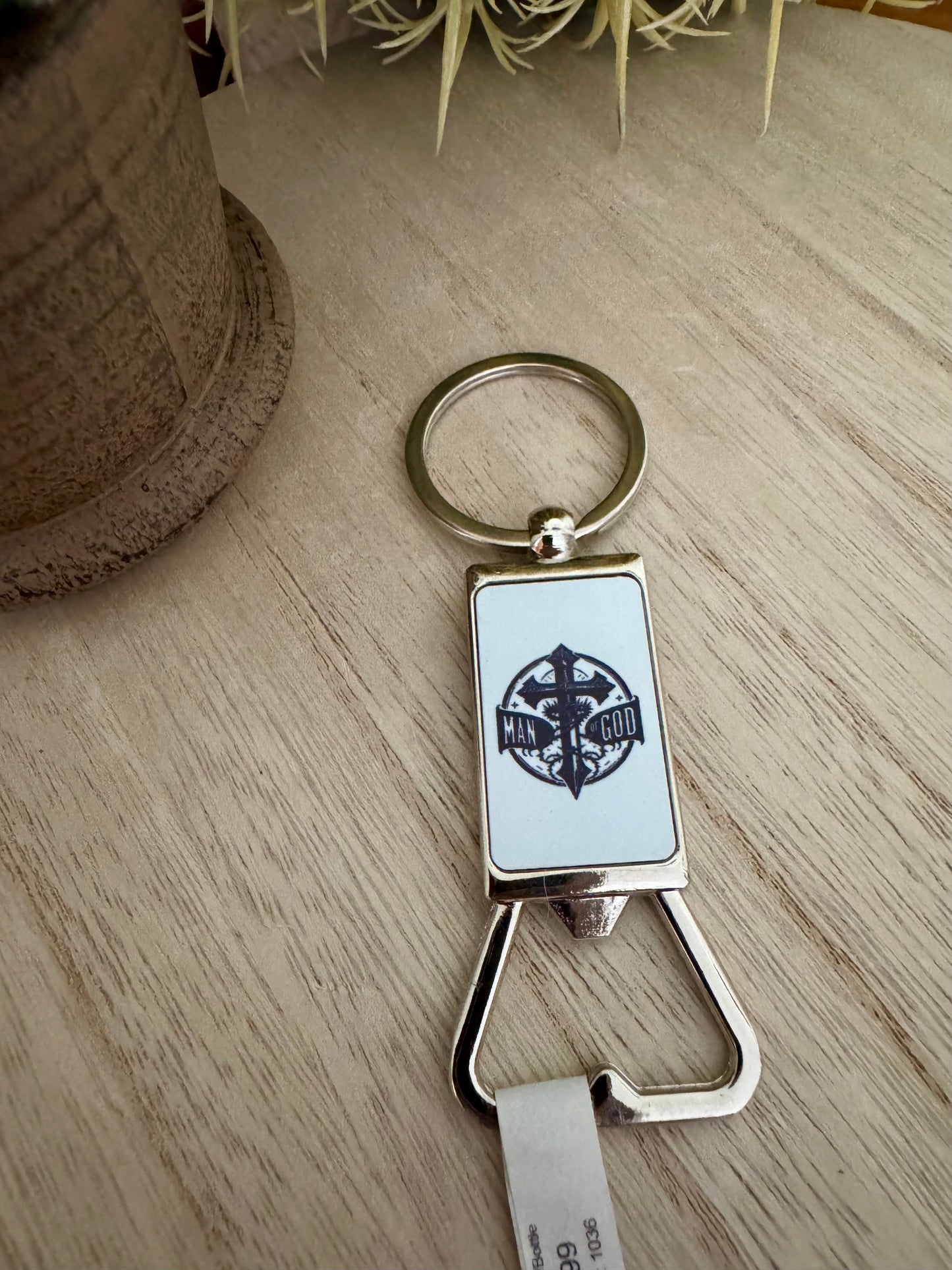 Metal Bottle Opener with Key Ring