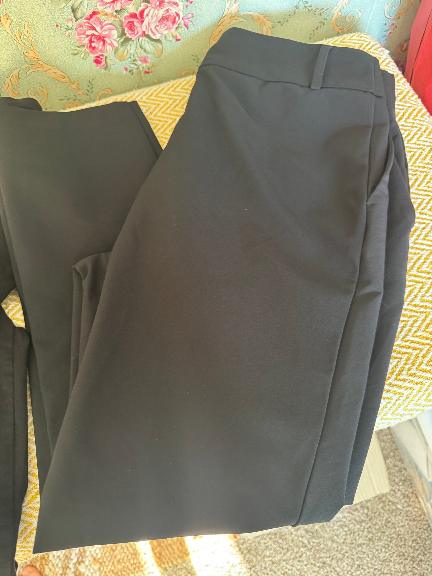 Lot of 2 Women’s Black Dress Pants Work Office Nicole Miller Zac & Rachel Preowned