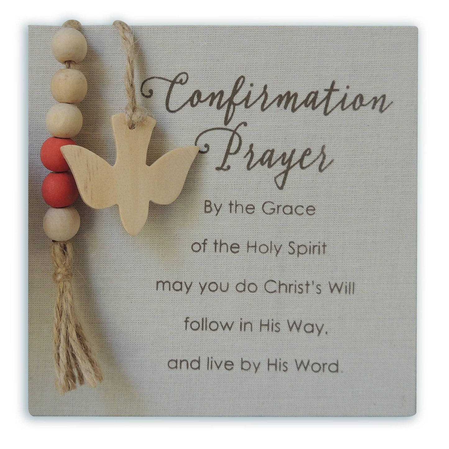 Catholic Confirmation Prayer Plaque – Faith Keepsake Gift