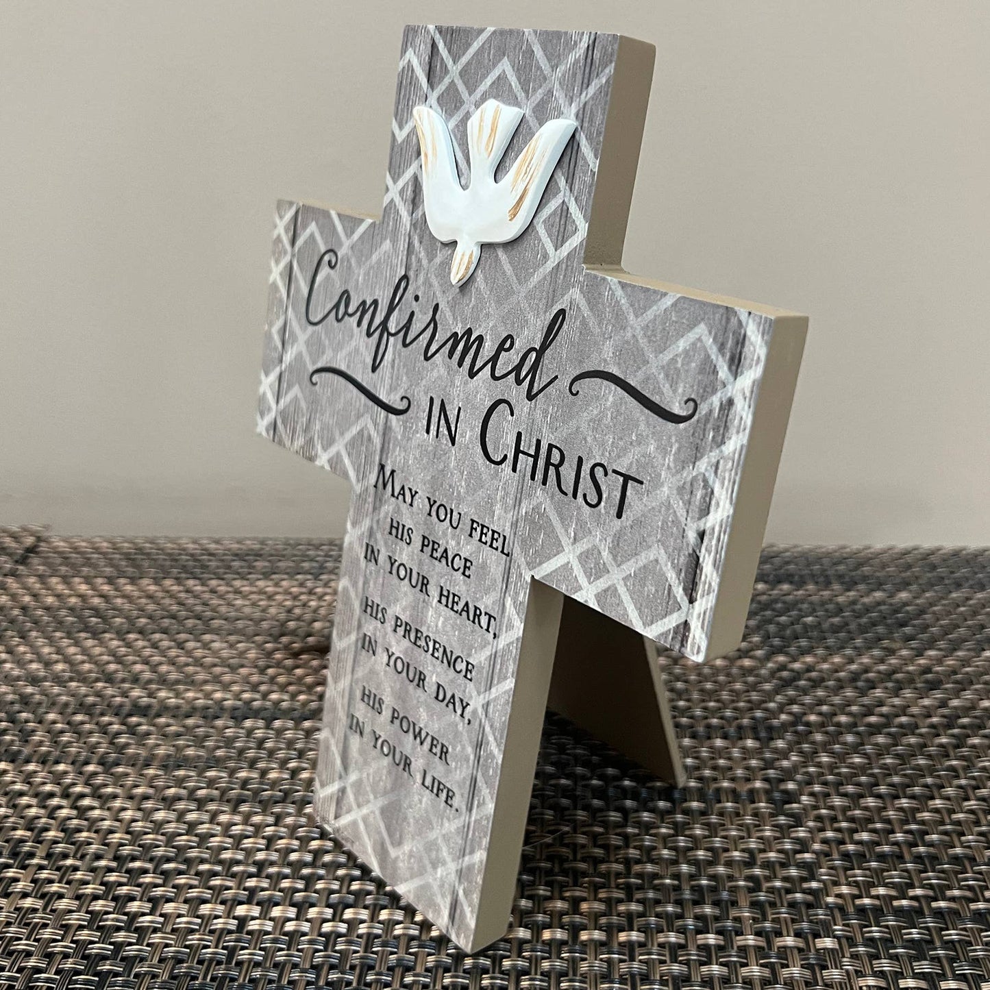 Catholic Confirmation Cross – Religious Keepsake Gift with Dove