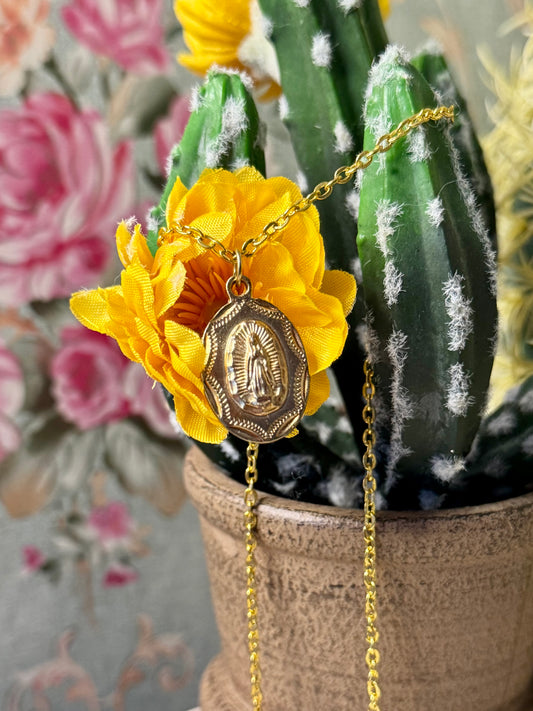 Our Lady of Guadalupe Necklace 20 inches