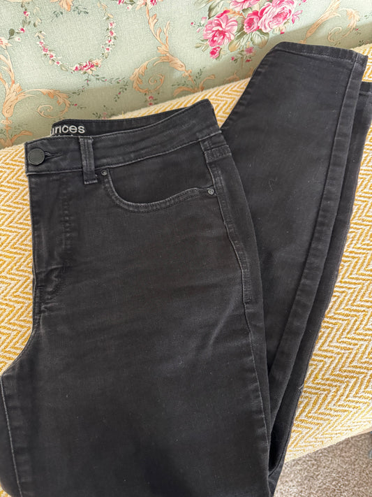 Maurices Everflex High-Rise Jeans – Black (Size 12 Regular)