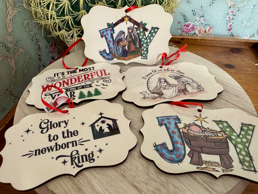 Handmade Christmas Ornaments – Double-Sided