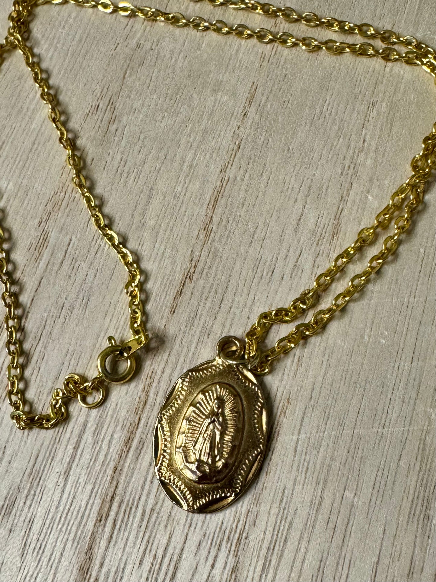 Our Lady of Guadalupe Necklace 20 inches