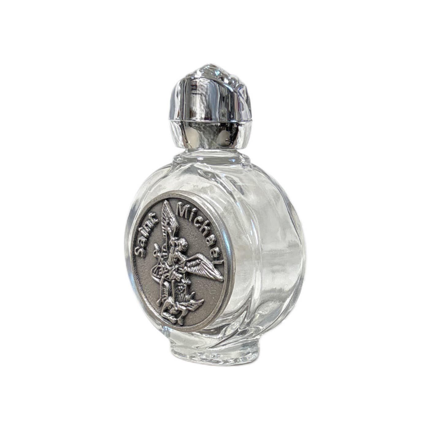 St. Michael Holy Water Bottle – 1 oz Glass Catholic Devotional Bottle