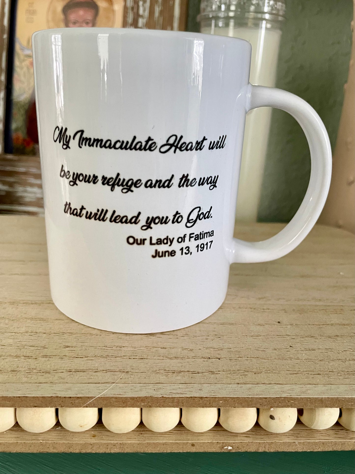 Our Lady of Fatima Coffee Mug 15 oz