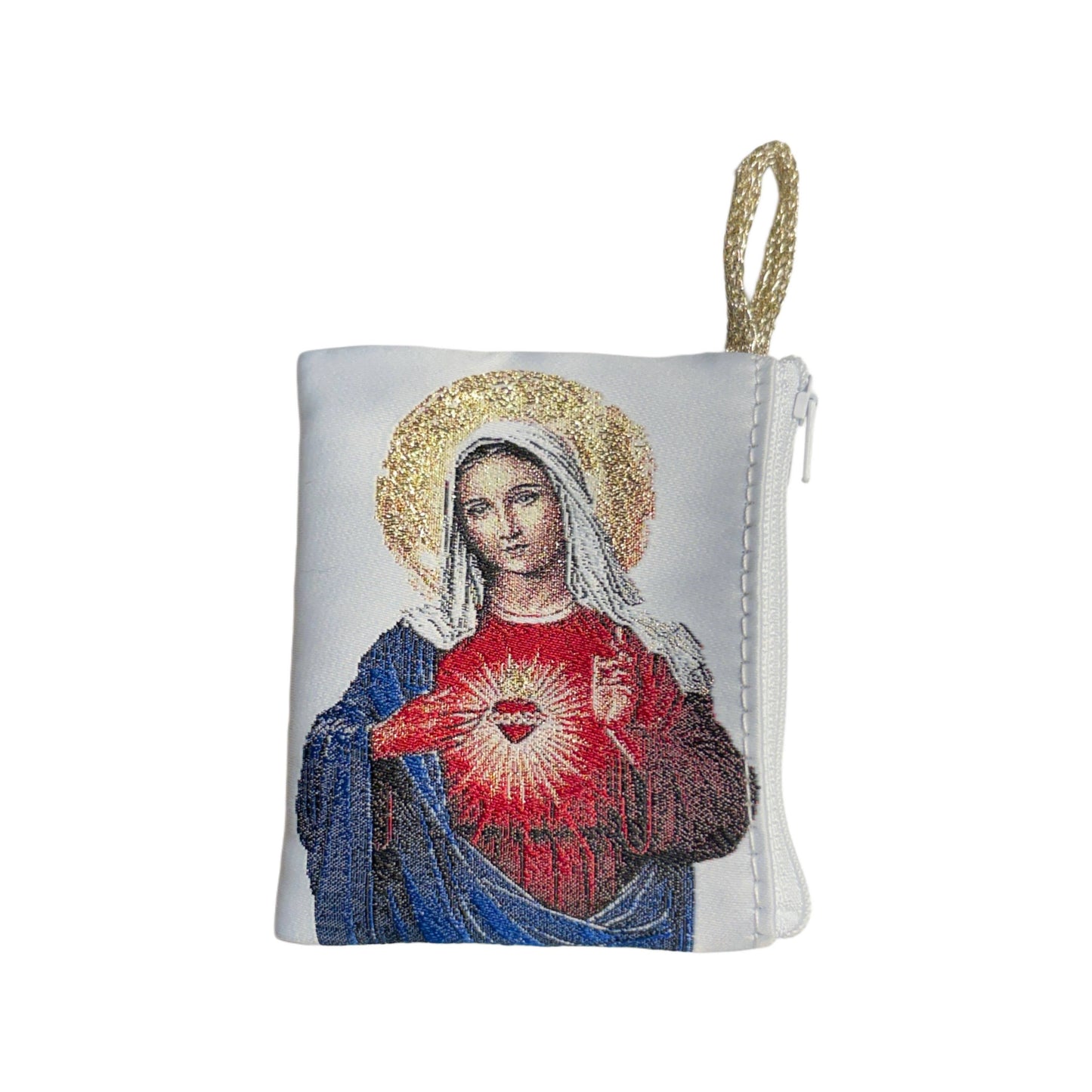 Sacred Heart of Mary Tapestry Zipper Pouch