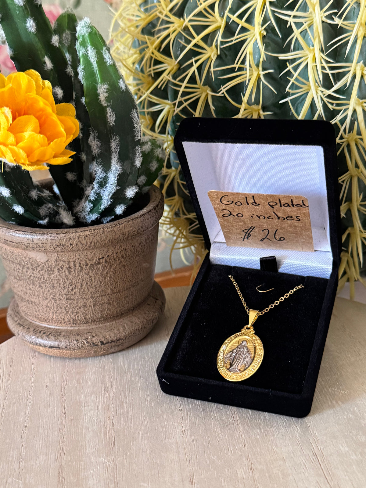 Gold-Plated Miraculous Medal Necklace