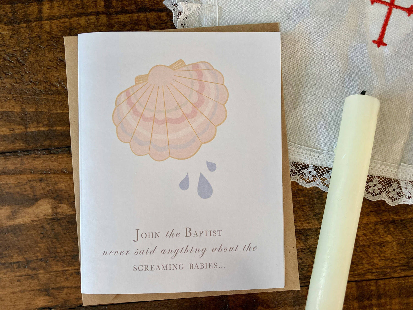 Baby Baptism Card | Christian Infant Baptism Card